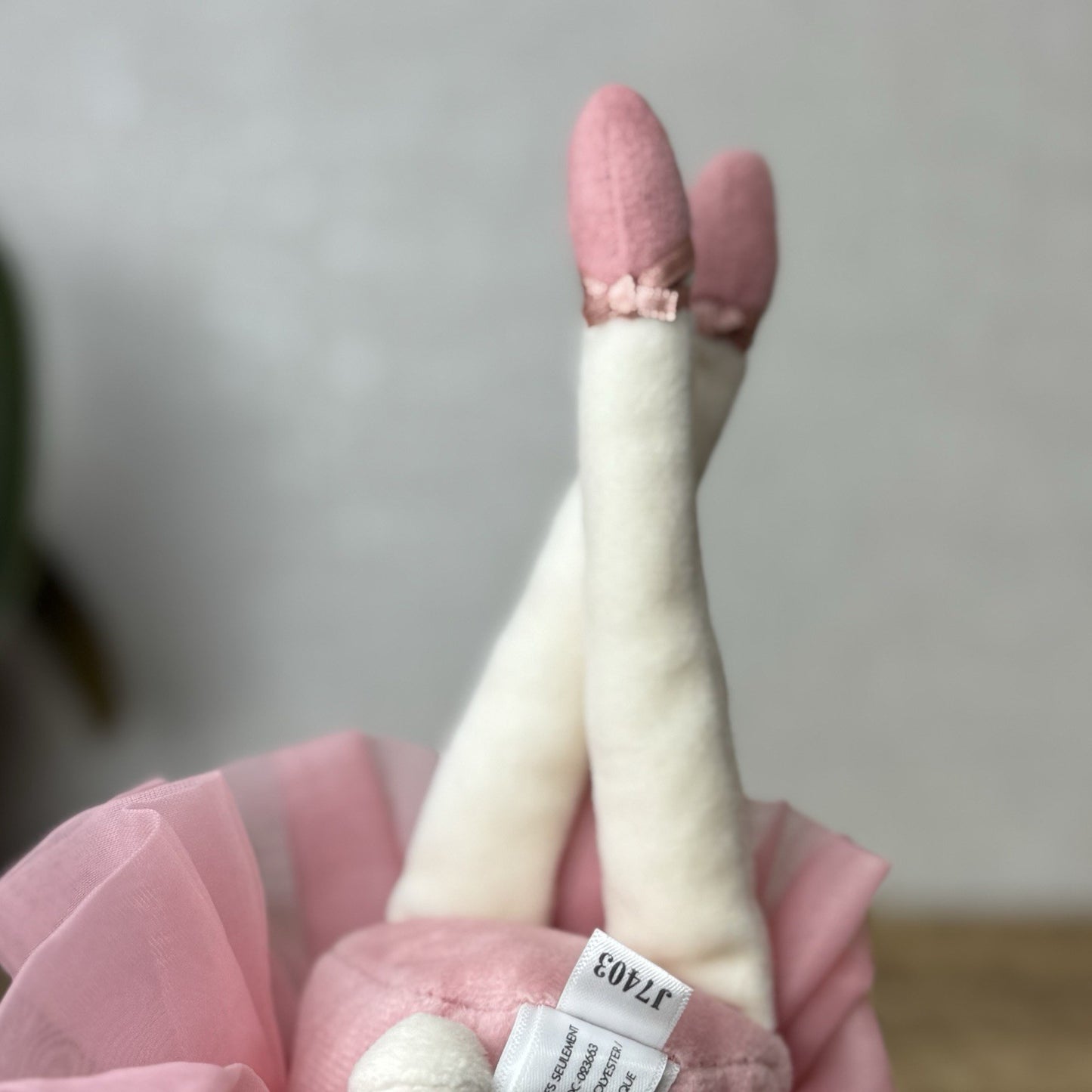 Jellycat Rose Pirouette Bunny Ballerina Rabbit Soft Toy Beanie Retired Pink 10”