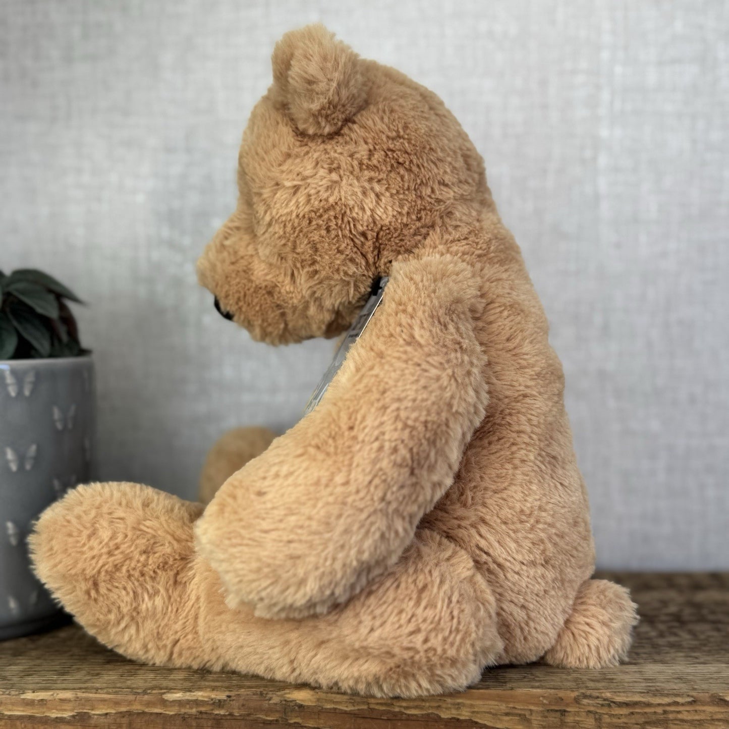 Jellycat Medium Butterscotch Bear - Retired Brown Beige Bear Soft Toy Beanie 12”