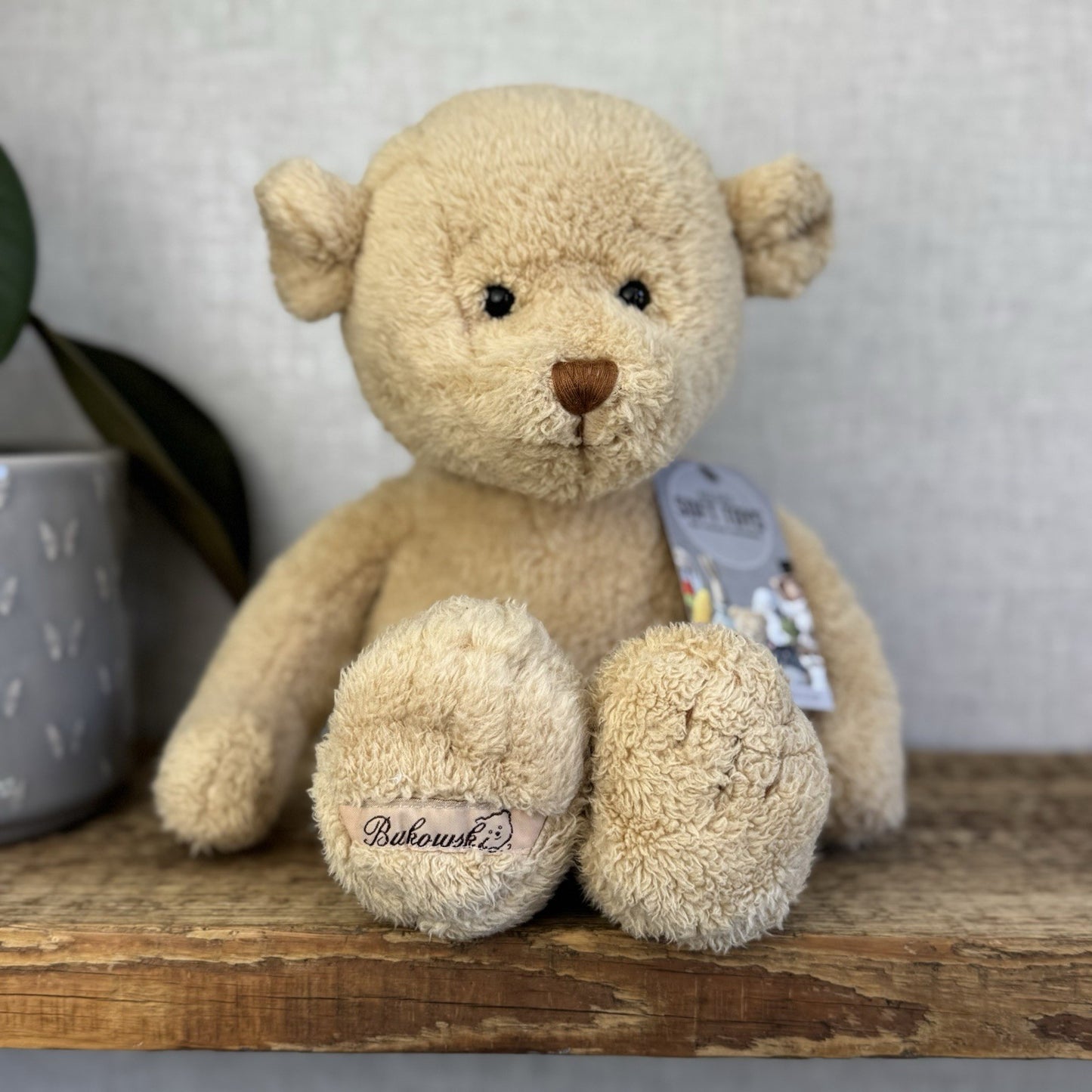 Barbara Bukowski Teddy Bear - Julian Lionheart Honey Beige Beanie Bear Retired