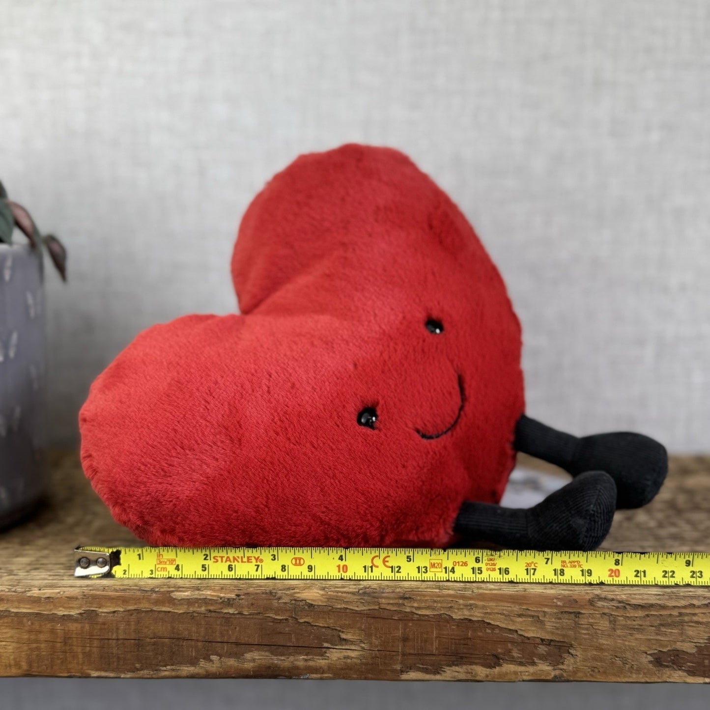 Jellycat Amuseable Red Heart - Larger Heart Beanie Plush Valentine 8"