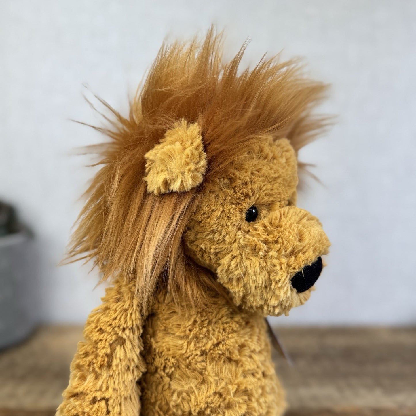 Jellycat Medium Mumble Lion - Rare Sguiggle Lion Soft Toy Beanie Plush 14"