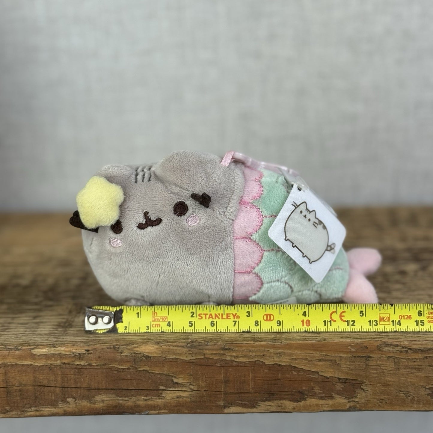 Gund Pusheen Cat - Mercat Mini Plush Bag Charm Clip Collectible With Tag 5"