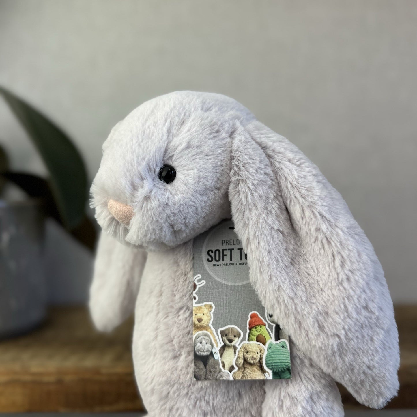Jellycat Bashful Bunny Lilac - Light Purple Bunny White Tail Rabbit 12” Retired