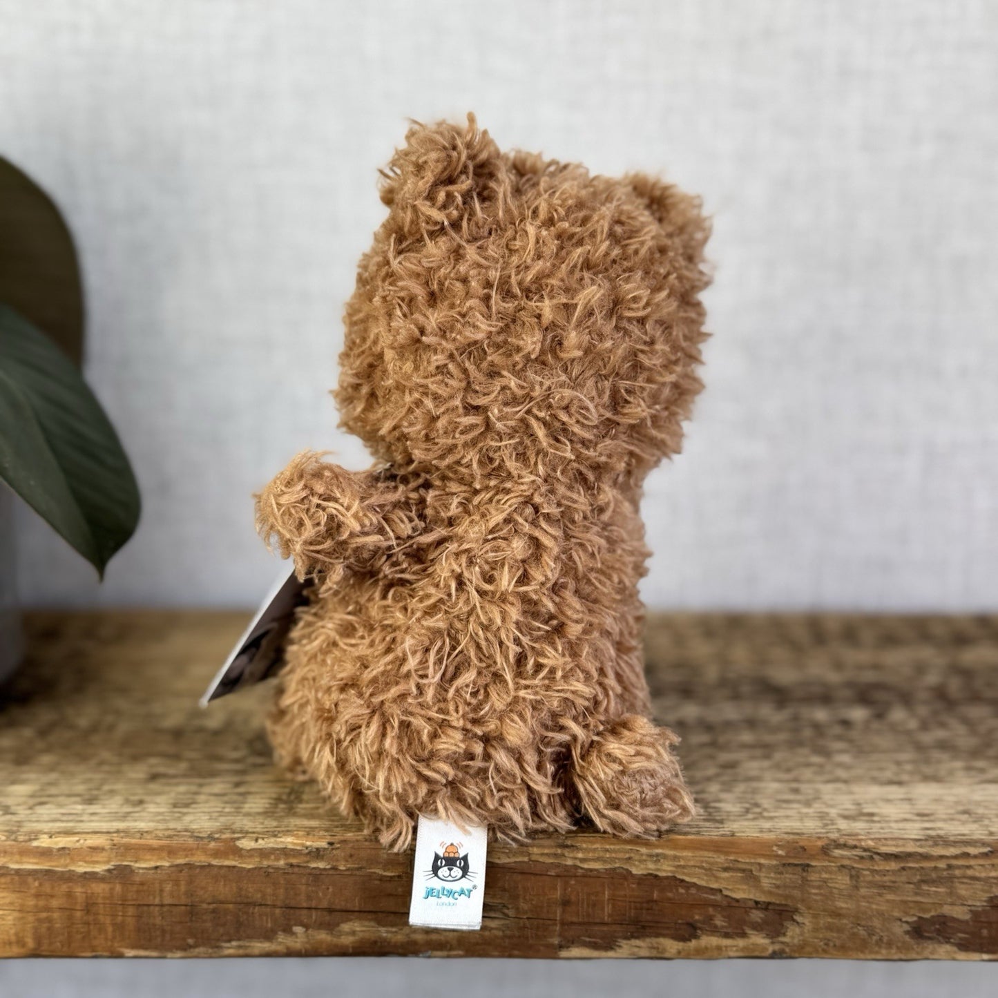 Jellycat Brown Little Bear - Small Curly Haired Brown Teddy Bear Soft Toy 7”