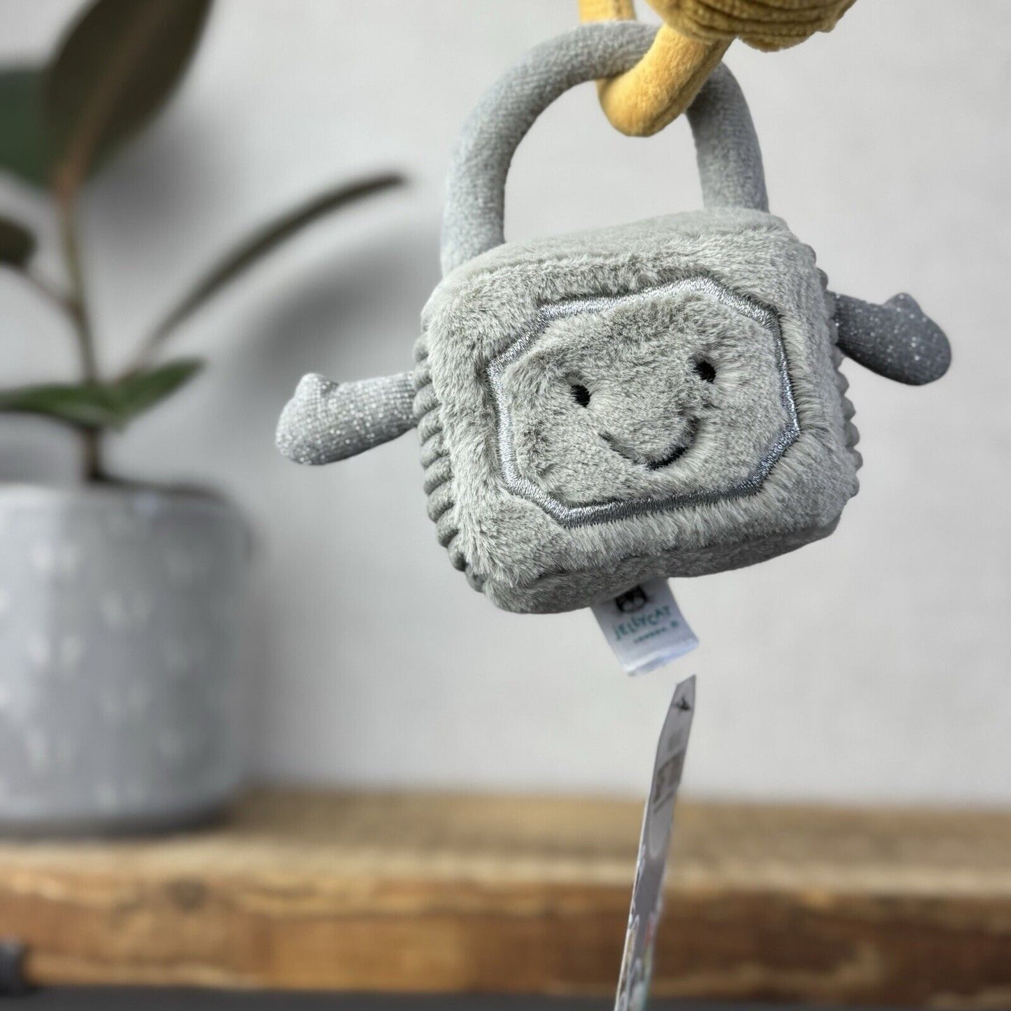 Jellycat Amuseable Love Locks - Padlocks Silver/Gold Beanie Plush 5"