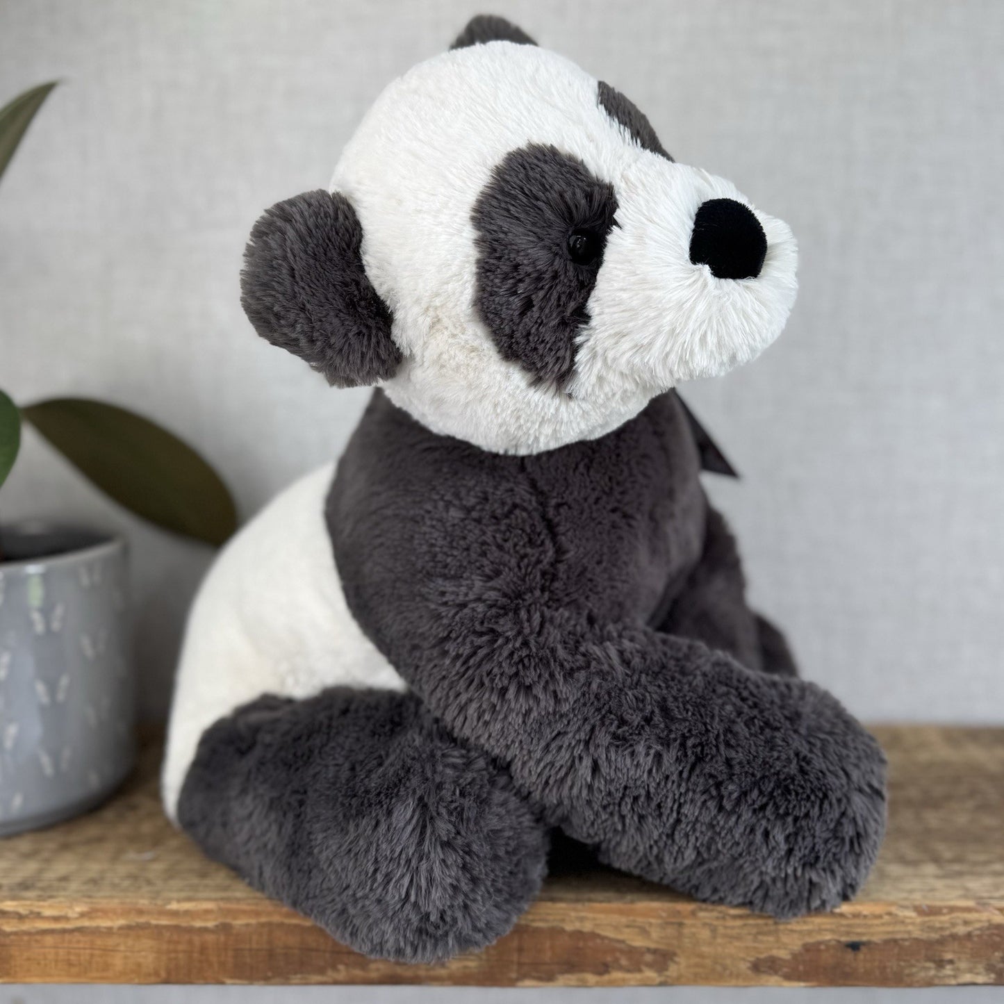 Jellycat Large Huggady Panda - Big Floppy Panda Beanie Rare/Retired 26"