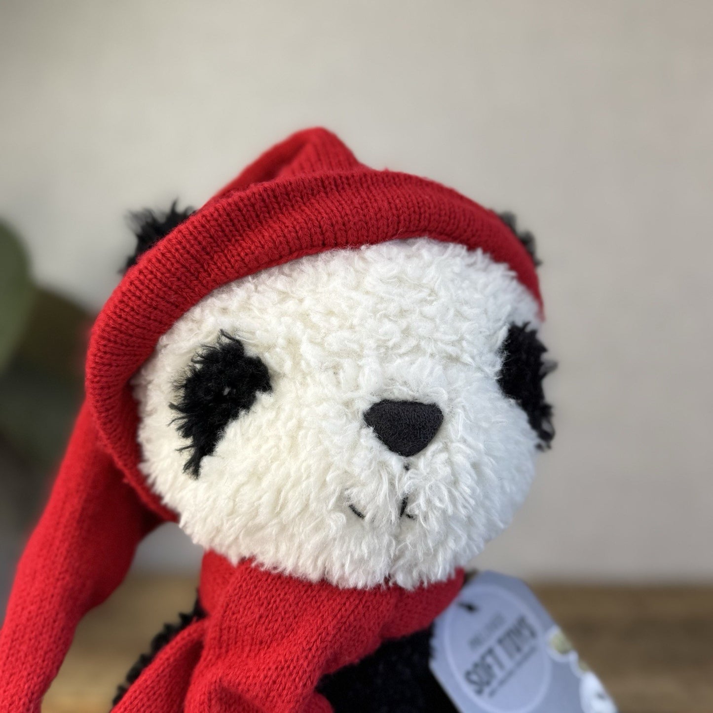 Jellycat Vintage Panda In Beanie & Scarf - John Lewis Exclusive Panda Beanie 14”