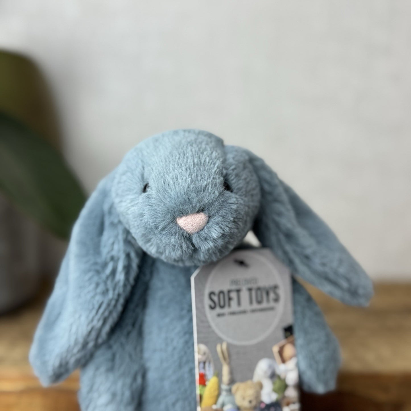 Jellycat Small Dusky Blue Bashful Bunny - Small Grey/Blue Rabbit Bunny 8" (#2)