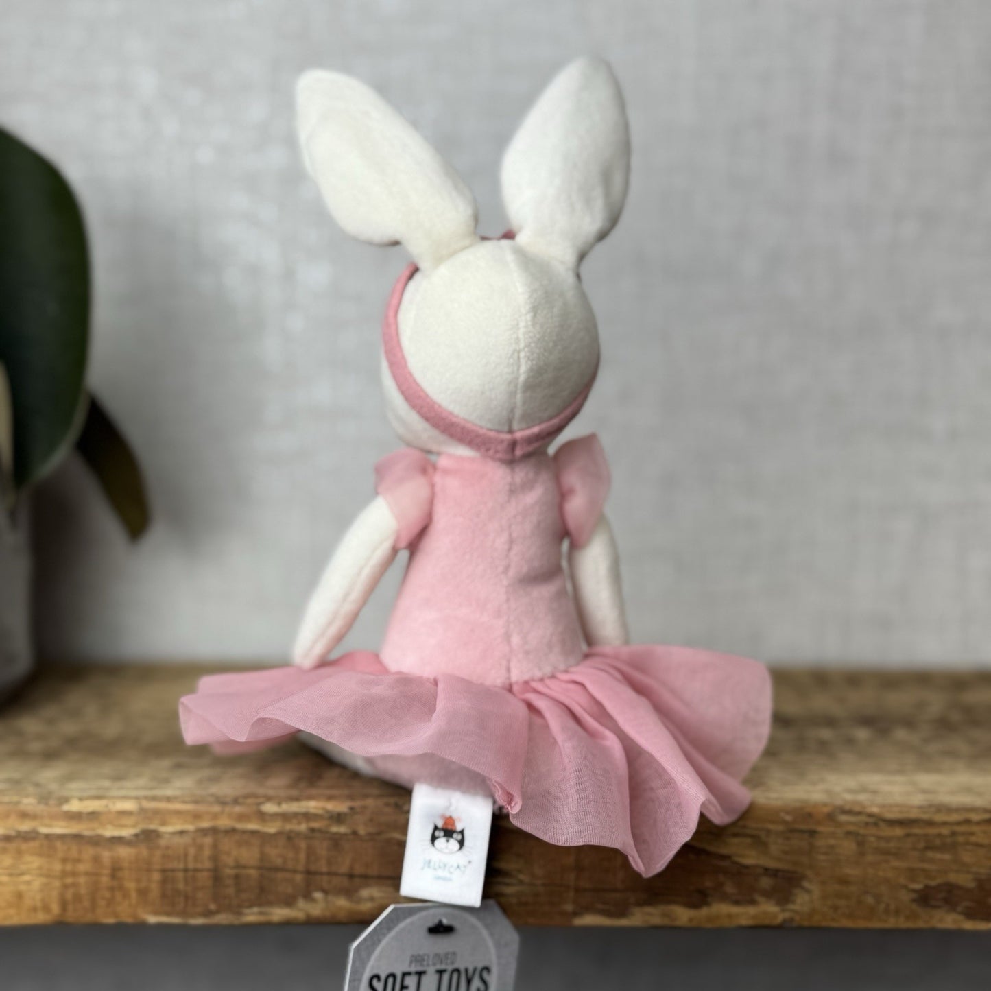 Jellycat Rose Pirouette Bunny Ballerina Rabbit Soft Toy Beanie Retired Pink 10”