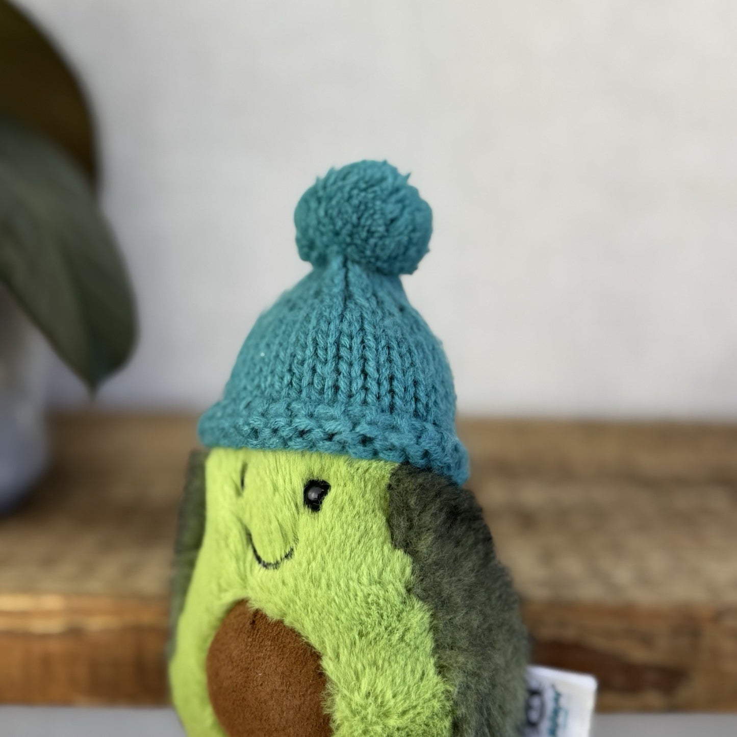 Jellycat Amuseable Cozi Avocado With Hat Plush Soft Toy - Teal Cozi Avacado