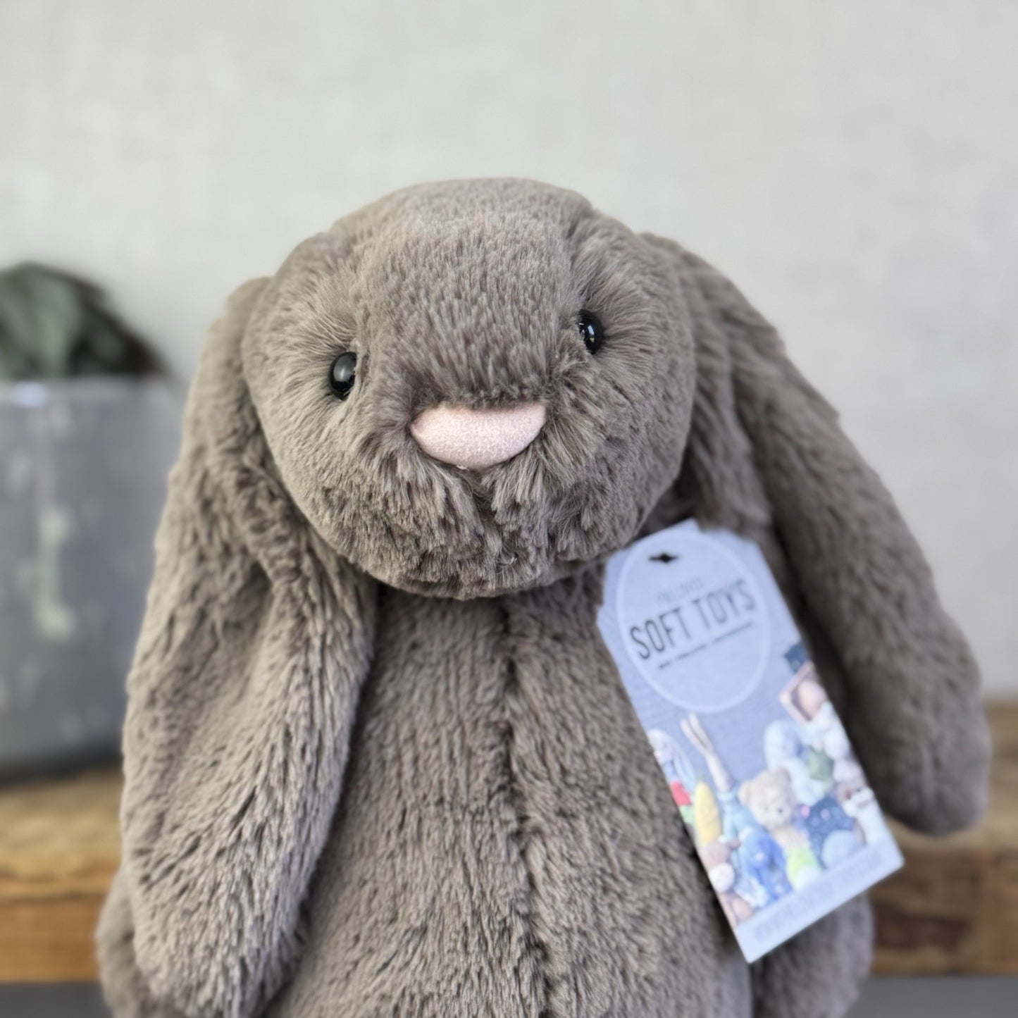 Jellycat Medium Truffle Bunny - Retired Brown Bunny Rabbit Beanie 12” (#2)