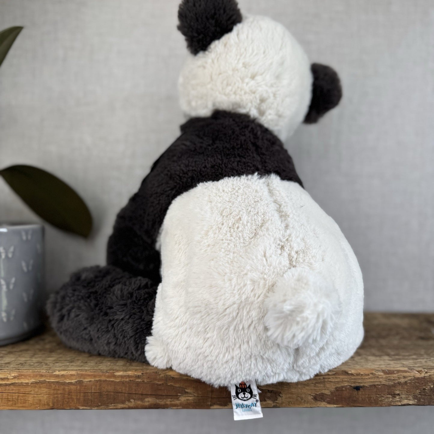 Jellycat Large Huggady Panda - Big Floppy Panda Beanie Rare/Retired 26"