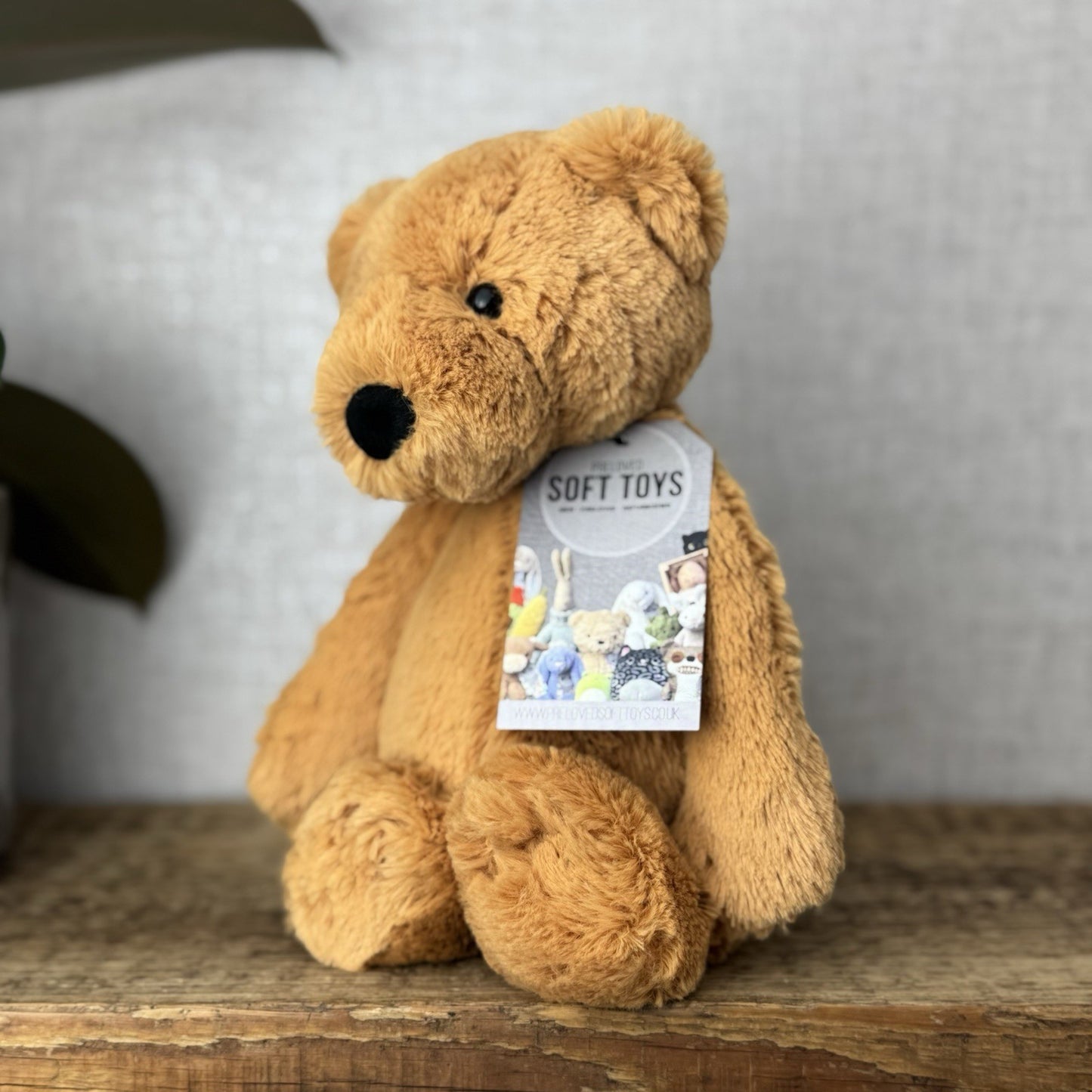 Jellycat Bashful Bear - Medium Brown Bashful Bear/ Orange Brown Retired 12” (#2)
