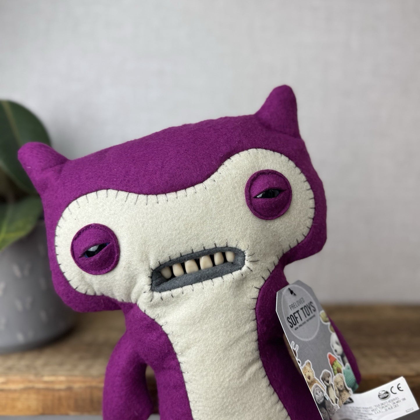 Fuggler Funny Ugly Monster Lil Demon Purple - Large Fuggler Purple Rare 12”