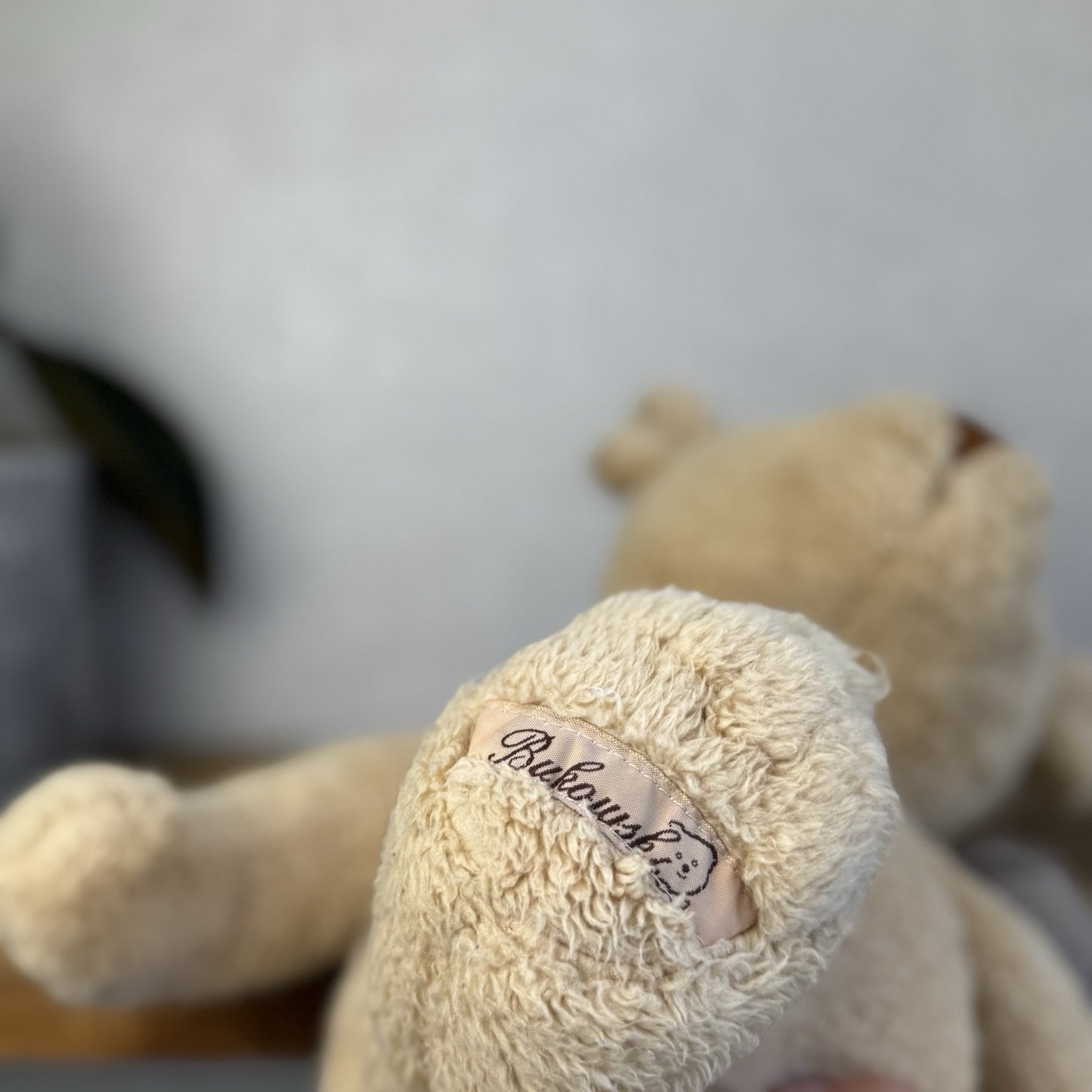 Barbara Bukowski Teddy Bear - Julian Lionheart Honey Beige Beanie Bear Retired