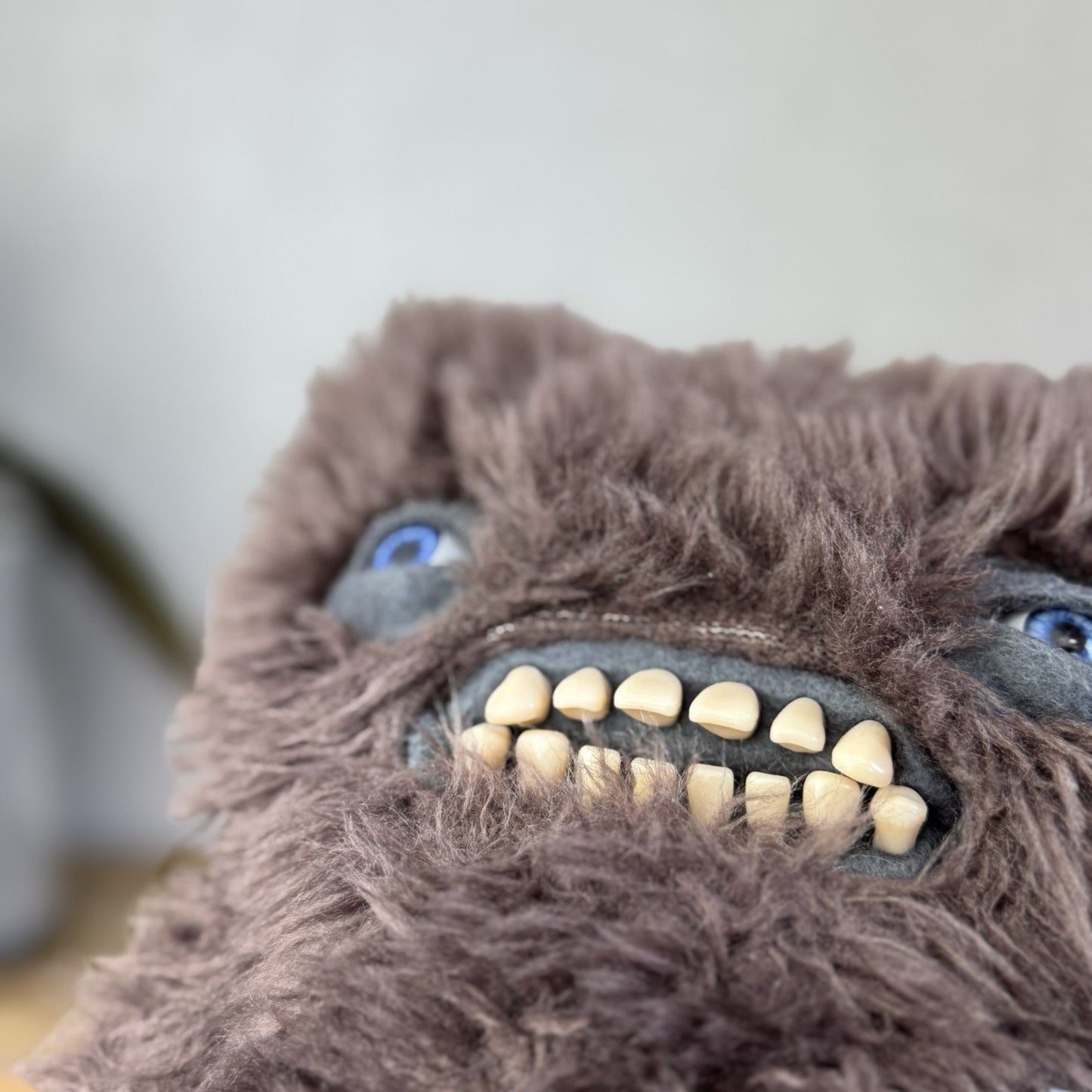 Fuggler Brown Munch Munch Rare - Brown Super Fluffy Fuggler With Red Eyes Cute