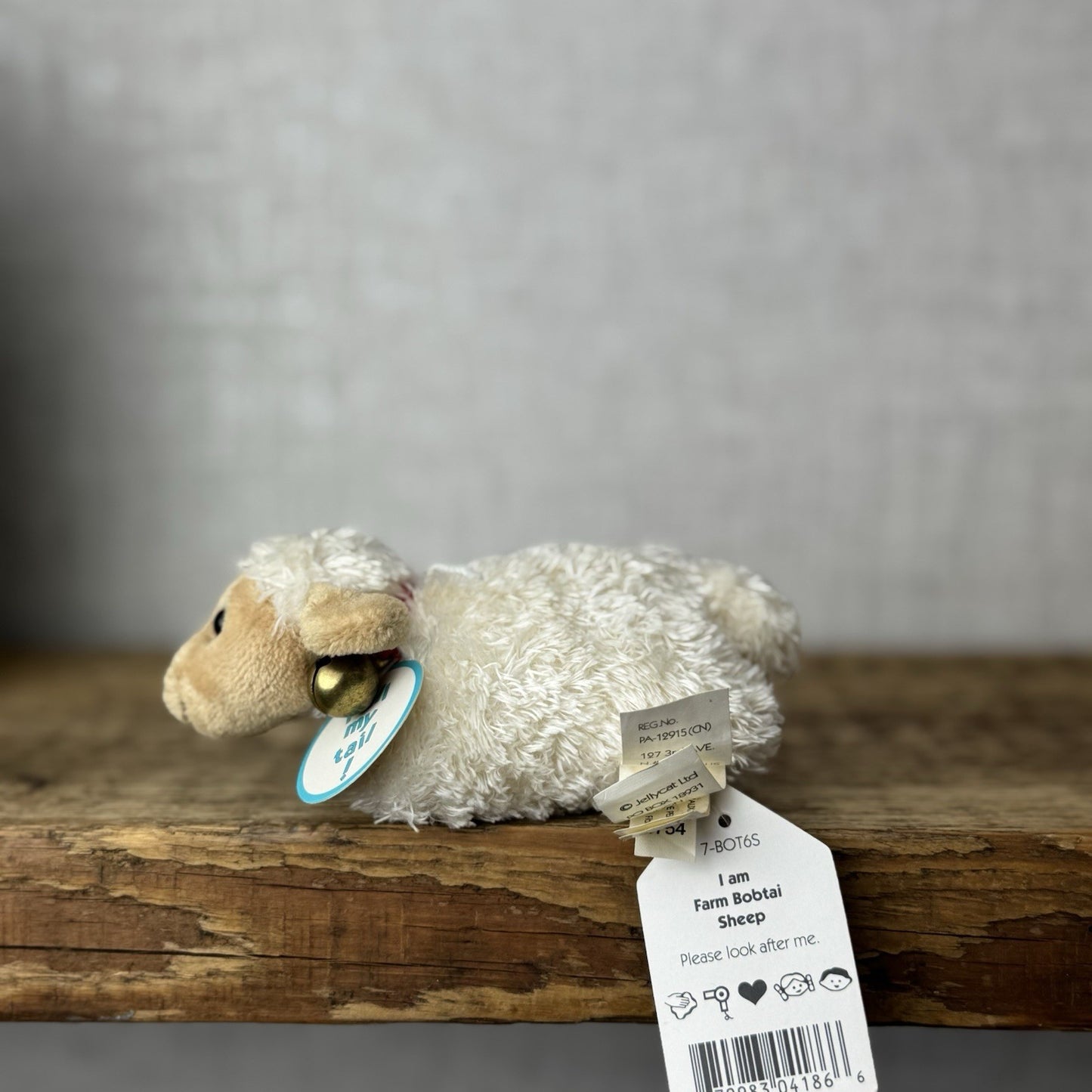 Jellycat Rare Bobtail Sheep - Collectible Lamb (misprinted Tag) Tiny Vintage 4”