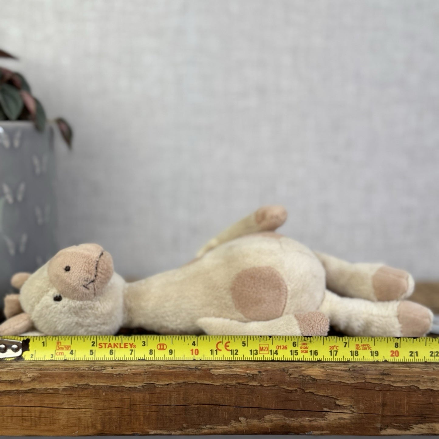 Jellycat Little Gentle Giraffe Rattle - Small Giraffe Rattle Plush Toy 9"