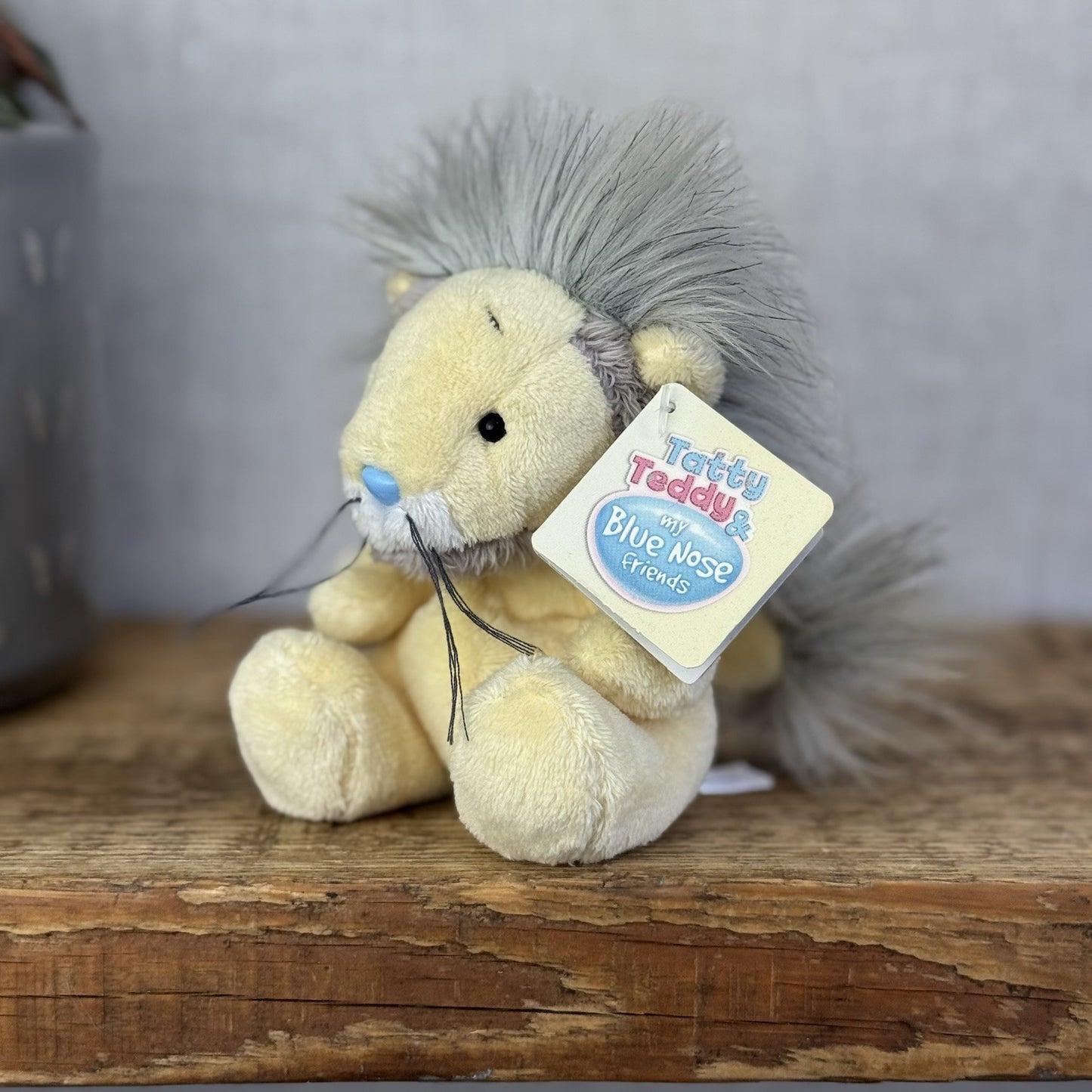 Blue Nose Friends Leboo The Masai Lion - Yellow Mini Lion With Tags Beanie 5”