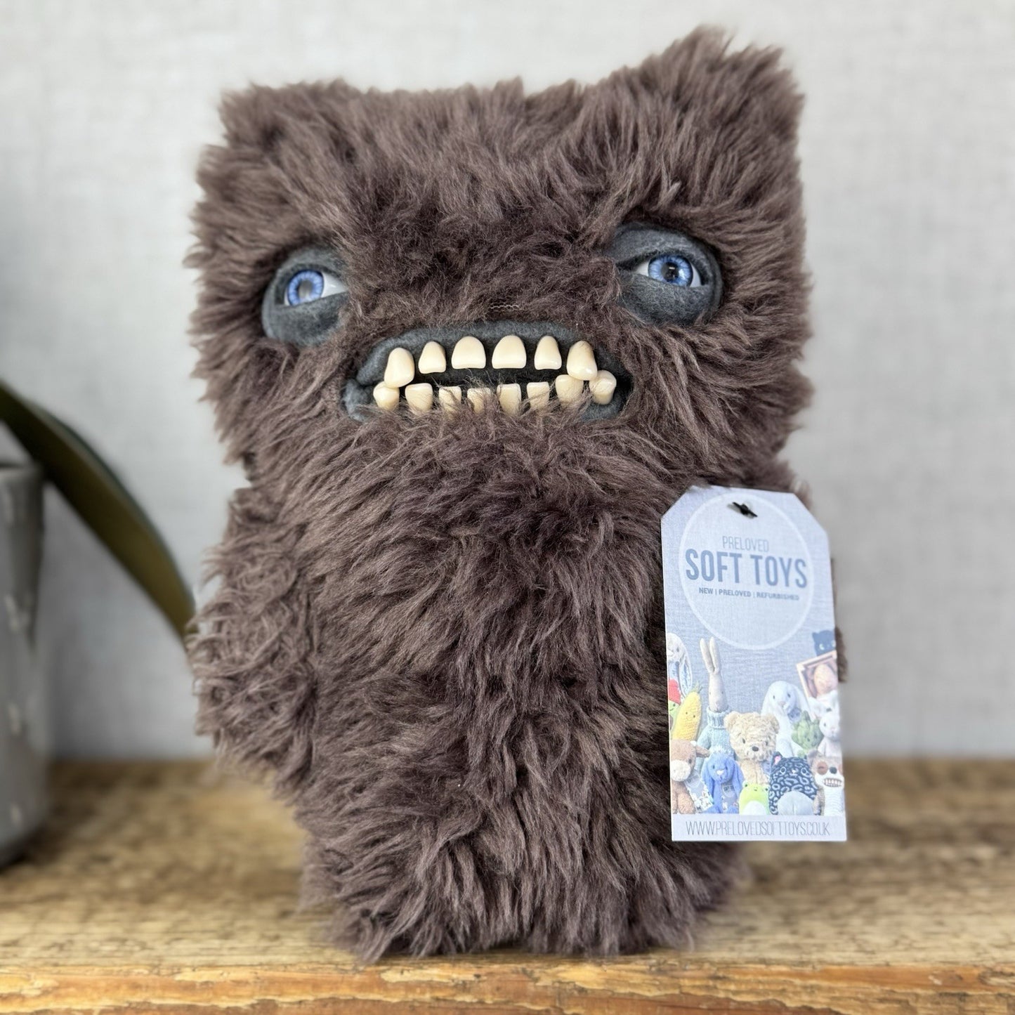 Fuggler Brown Munch Munch Rare - Brown Super Fluffy Fuggler With Red Eyes Cute
