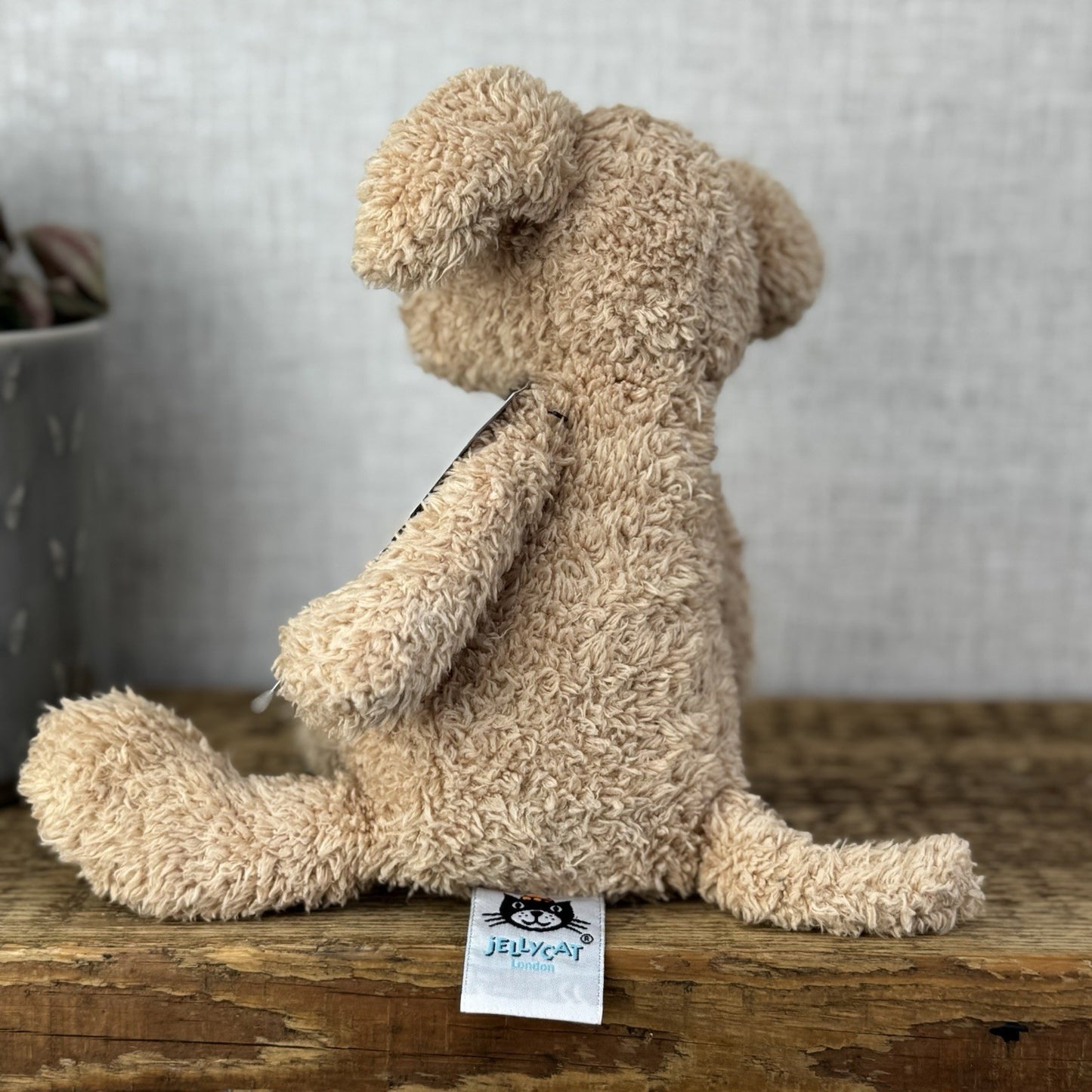 Jellycat Chouchou Puppy Dog - Beige/Light Brown Beanbag Soft Toy Retired 10"