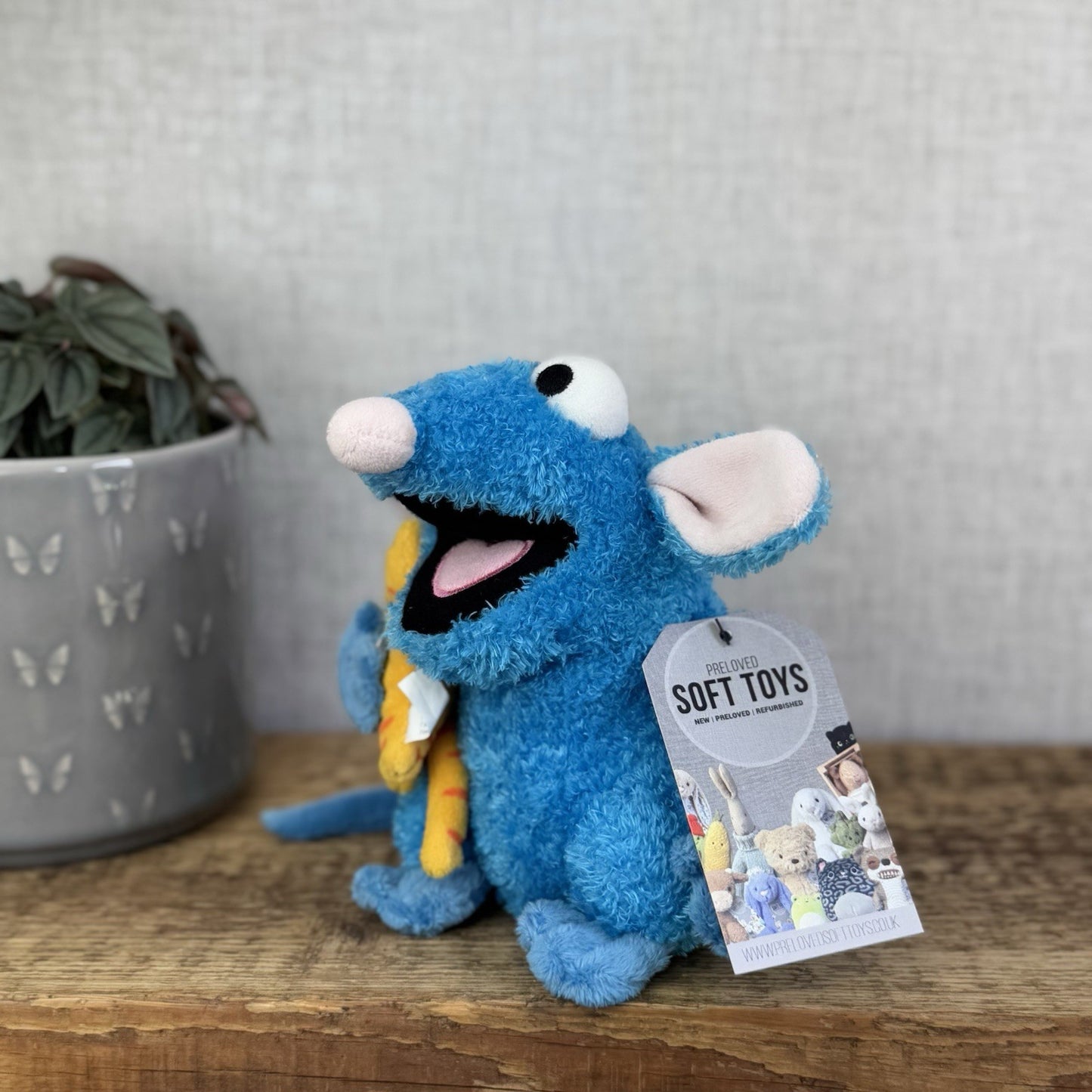 Disney Store Tutter Mouse With Kitty Cat Plush - Bear In The Big Blue House 5”