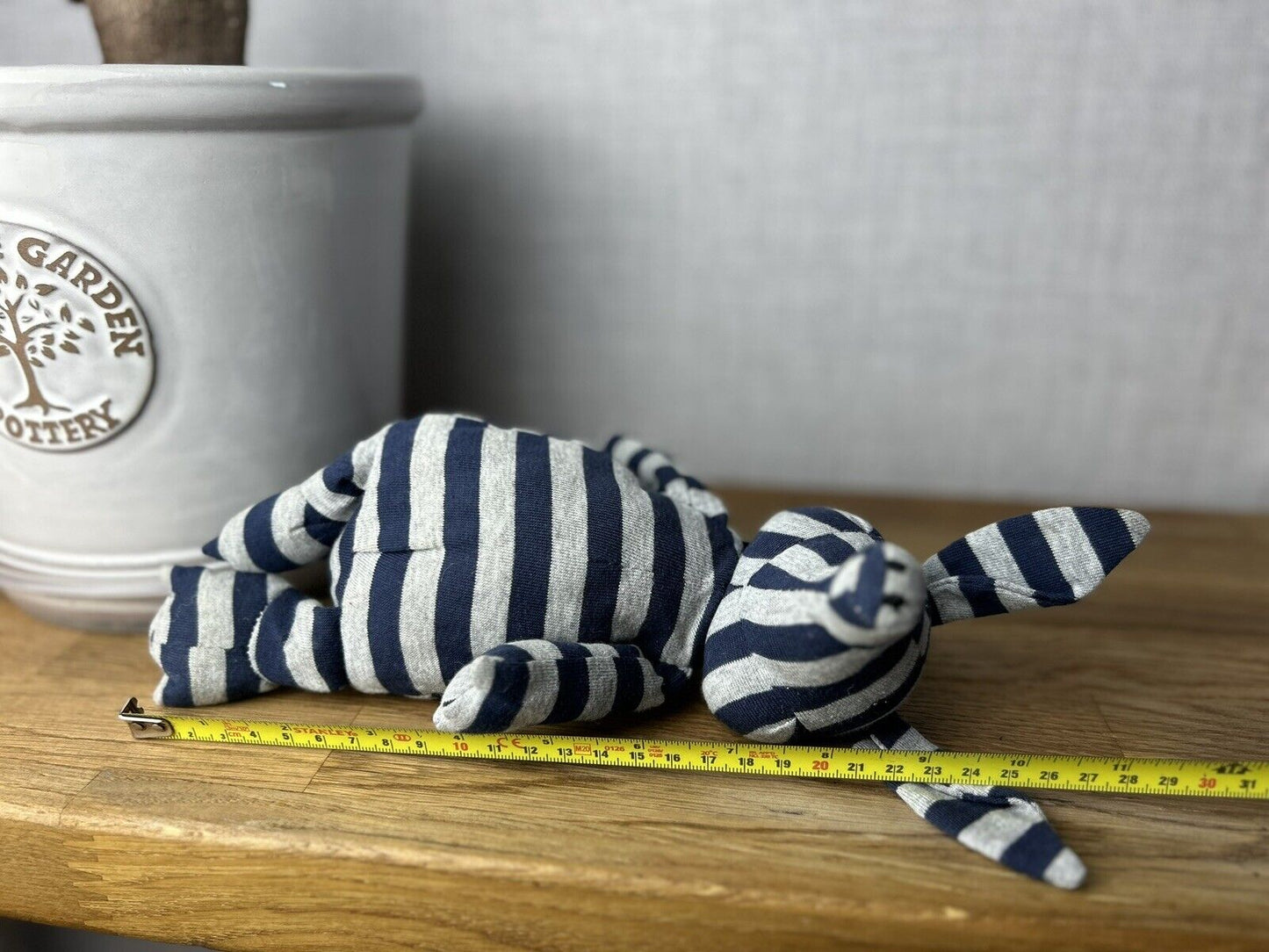Jellycat Anton Aardvark - Striped Jellycet - Striped Aardvark - Small Navy