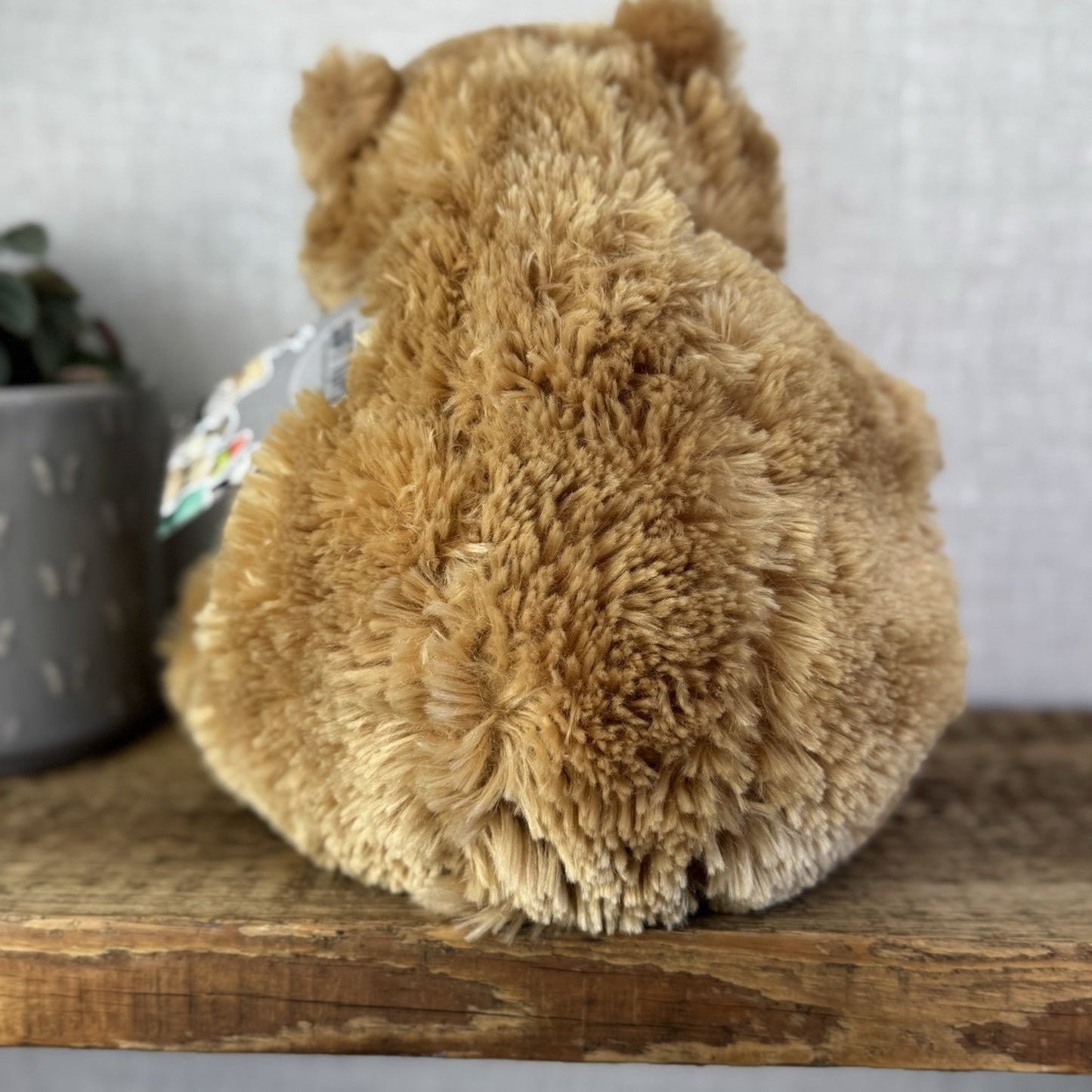 Barbara Bukowsk Vintage Floppy Bear - Golden Bear Beanie Large Rare Plush 15”