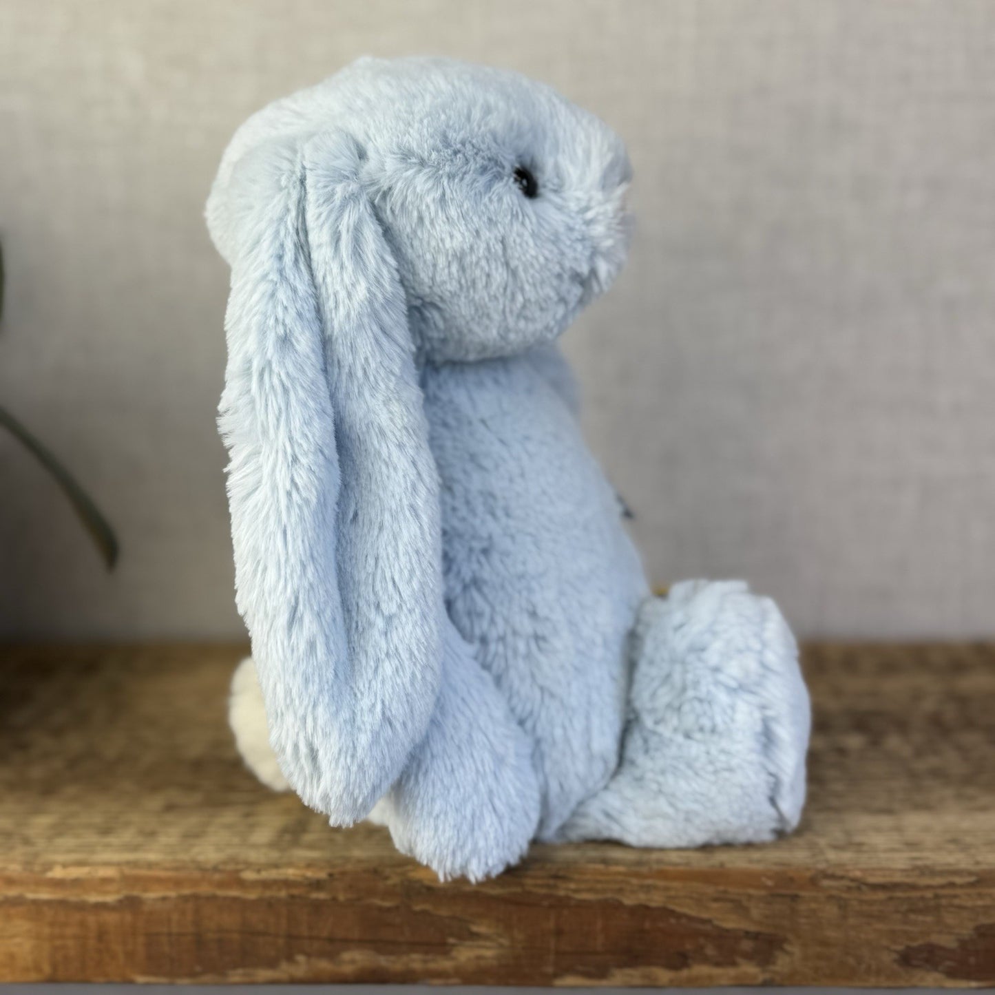 Jellycat Medium Bashful Blue Bunny - Baby Blue Bunny Rabbit Beanie Medium 12"