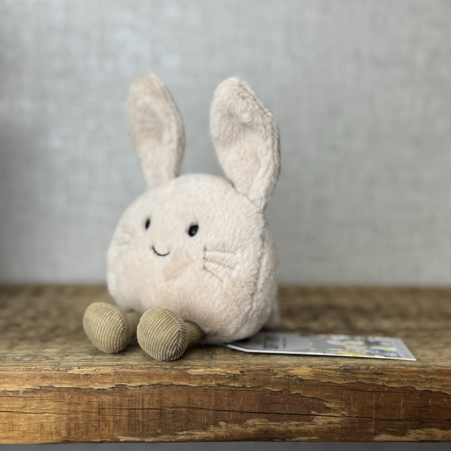 Jellycat Amuseabean Rabbit - Small Mini Bunny Plush Soft Toy Beanie 4” NWOT
