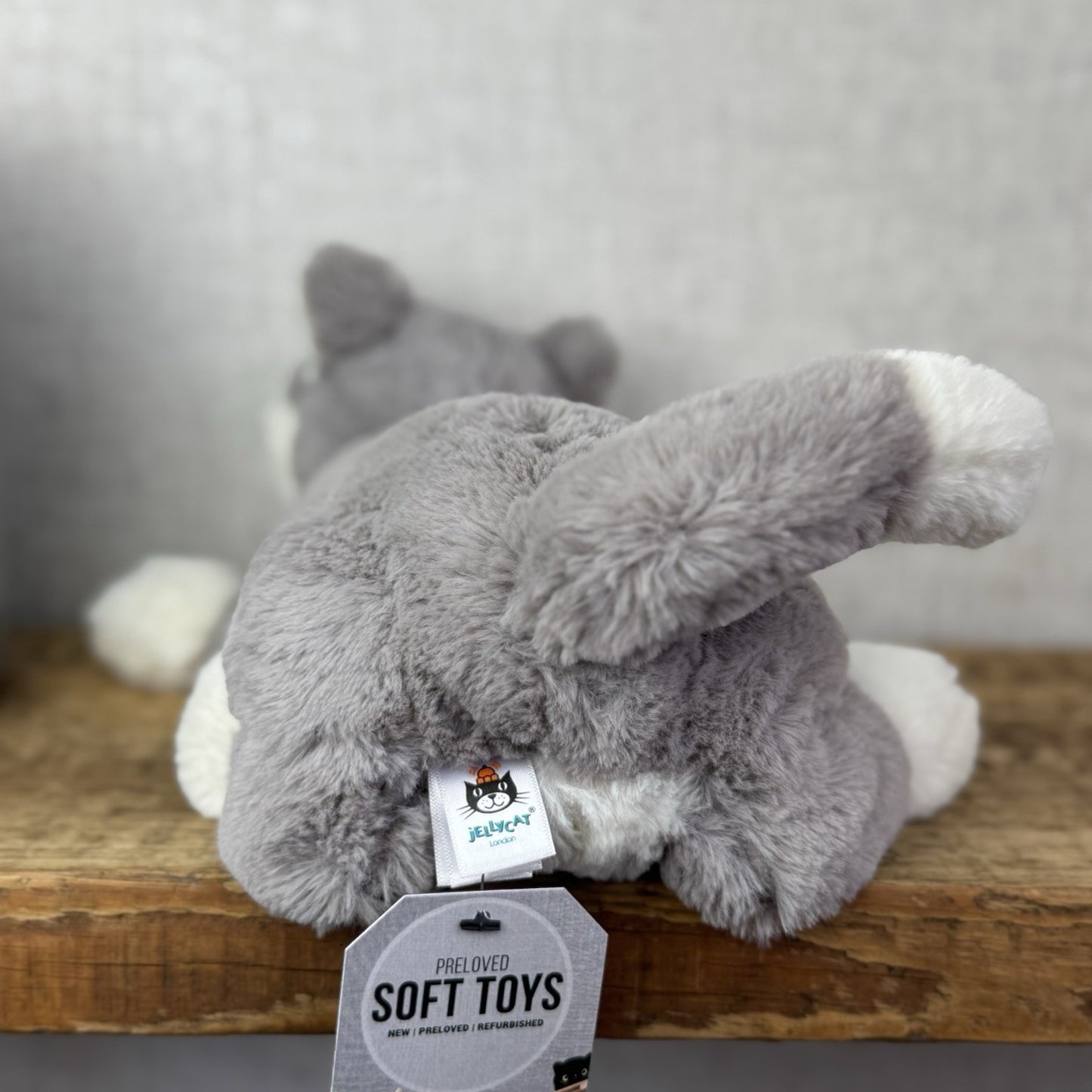 Jellycat Little Hudson Husky Soft Grey Husky Plush Dog Soft Toy Retired 11”