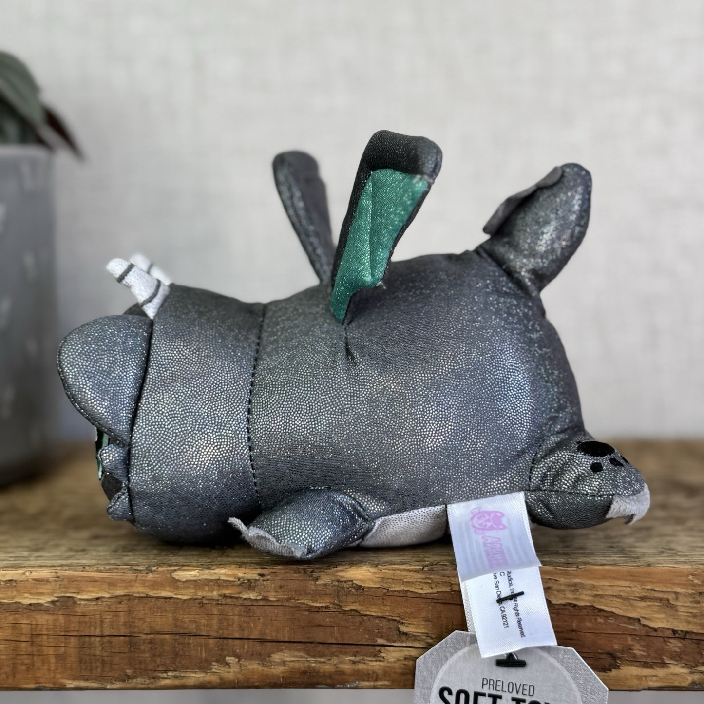 Aphmau MeeMeows - Dragon Cat Grey/Green Sparkly Plush Collectible 5"