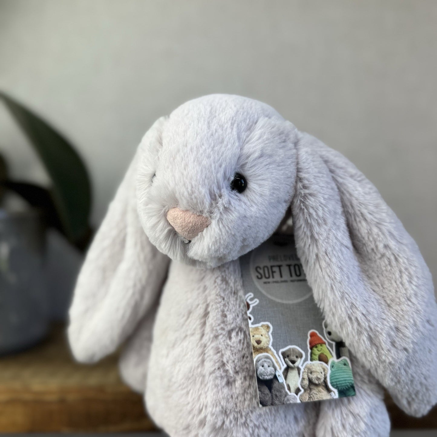 Jellycat Bashful Bunny Lilac - Light Purple Bunny White Tail Rabbit 12” Retired