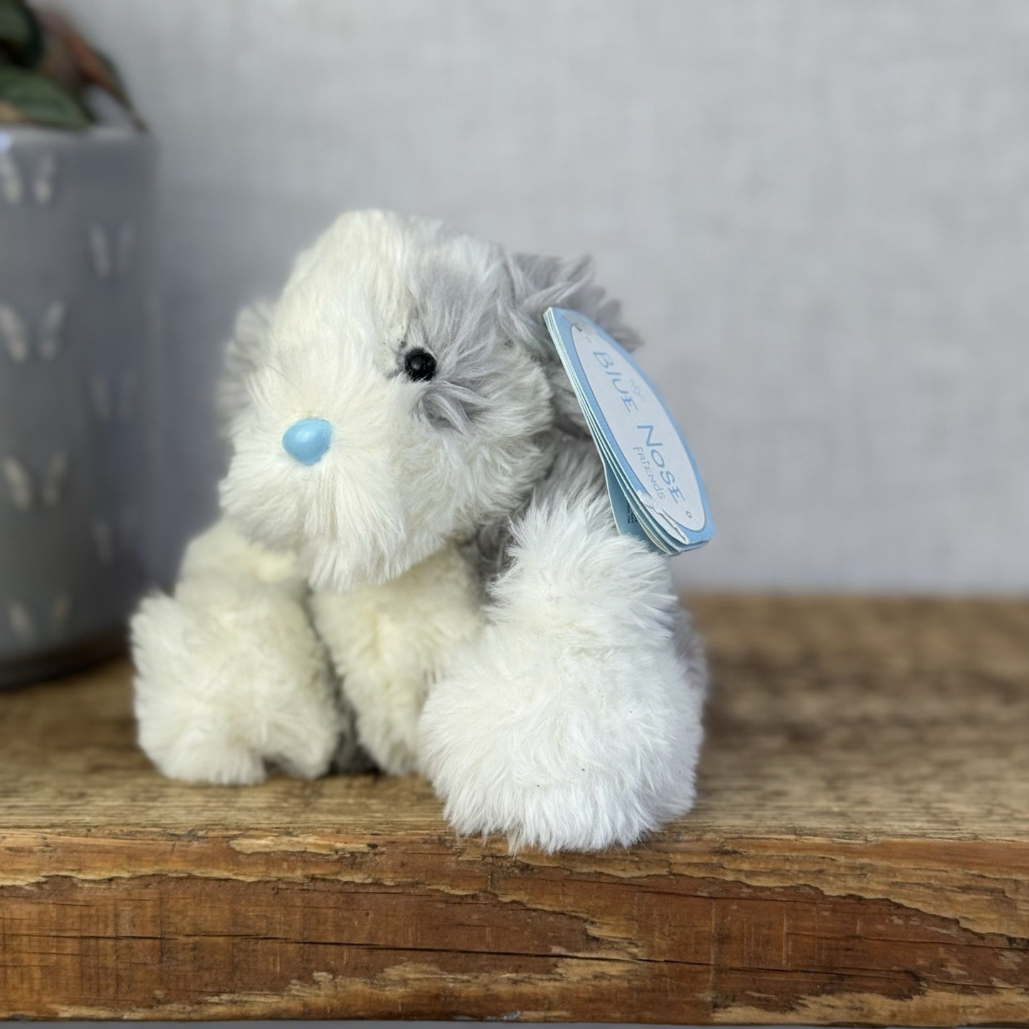 Blue Nose Friends Fluffy The Sheepdog - Mini Fluffy Dog Beanie Pal New 5”