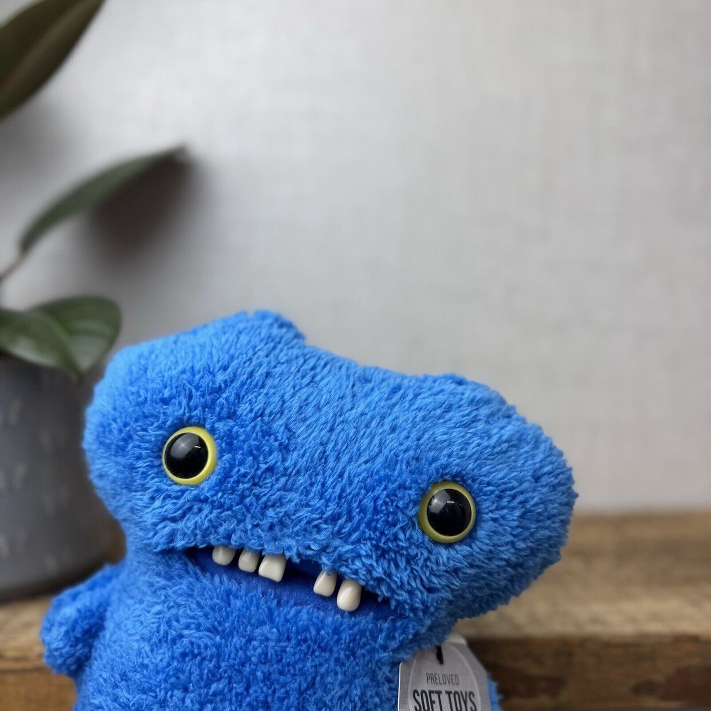 Fuggler Gaptooth McGoo Blue Soft Fluffy Fuggler Snuggler Tooth Funny Ugly (2)