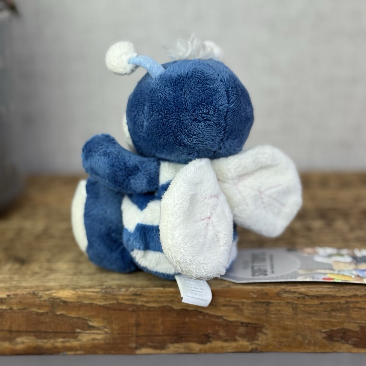 Blue Nose Friends Honey #28 - Mini Blue Bumble Bee Collectible Beanie Plush 5"