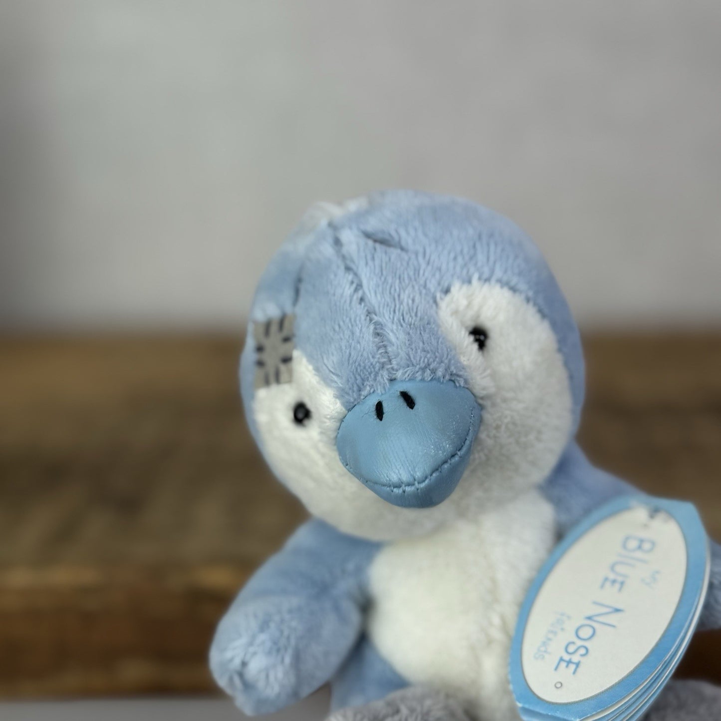 Blue Nose Friends Chilly #17 - Mini Blue Penguin Beanie Plush Toy Tiny 5"