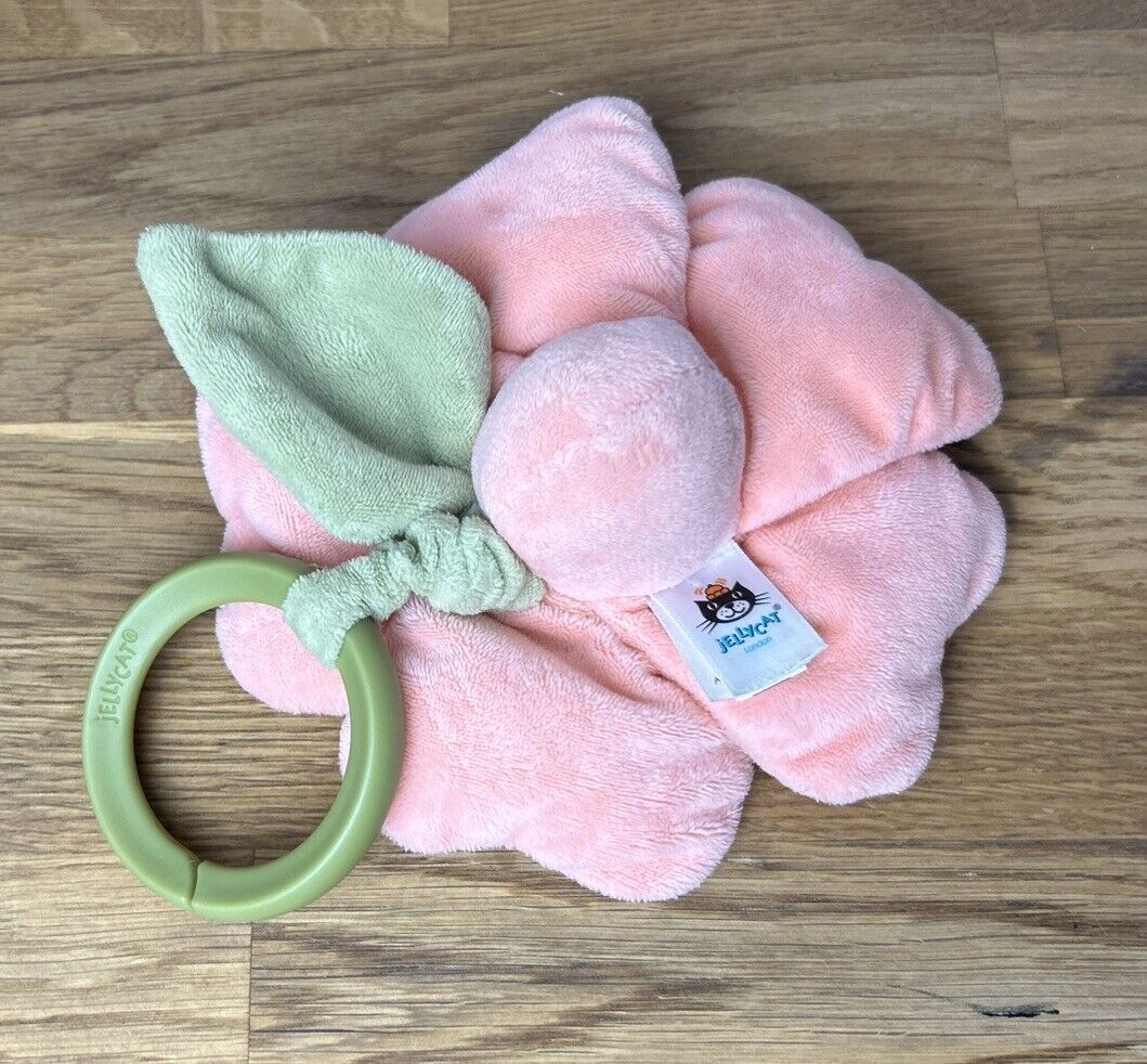 Jellycat Fleury Petunia Jitter - Jellycat Sensory Flower Toy - Crinkles/rattle