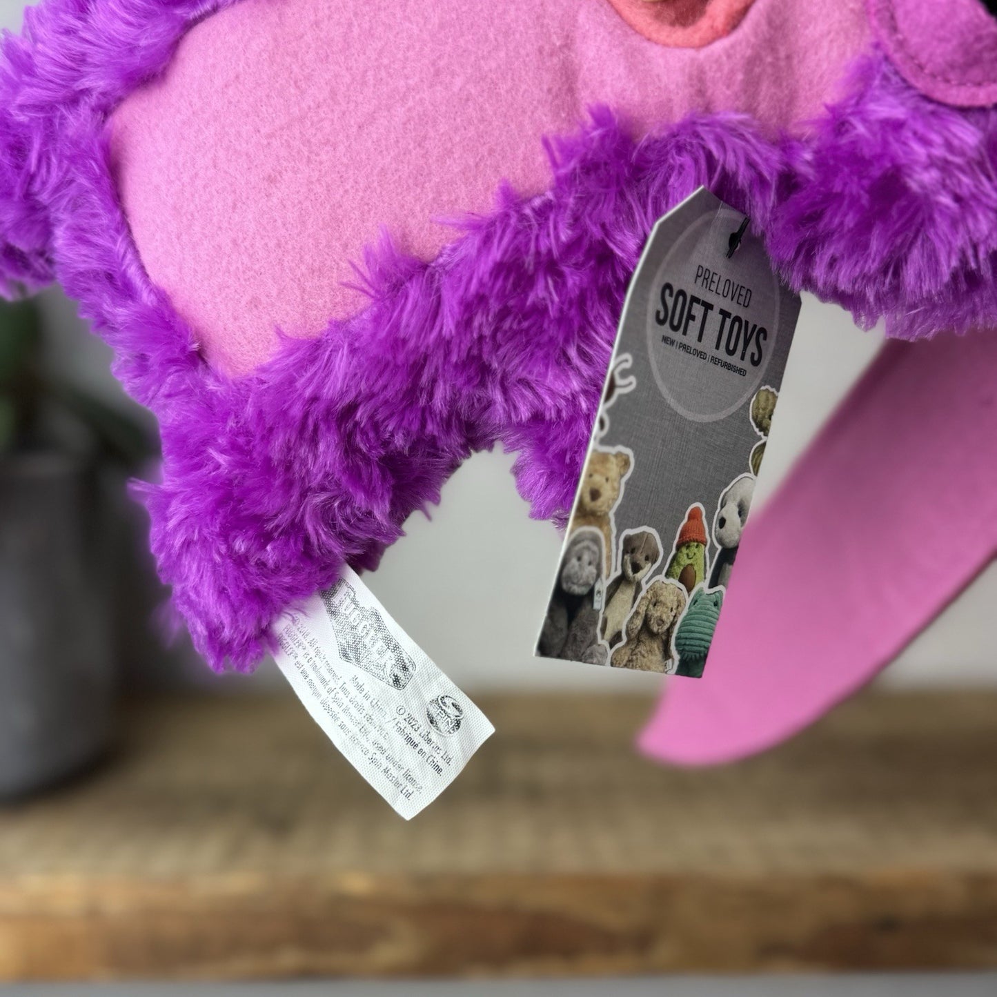 Fuggler Lord Long Ears - Love Fugg - RARE Fuggler Pink Long Eared Fluff Monster