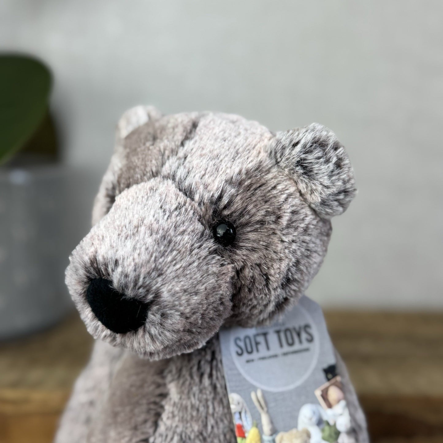 Jellycat Bramble Bear - Medium Woodland/cottontail colour Bashful Bear 12"