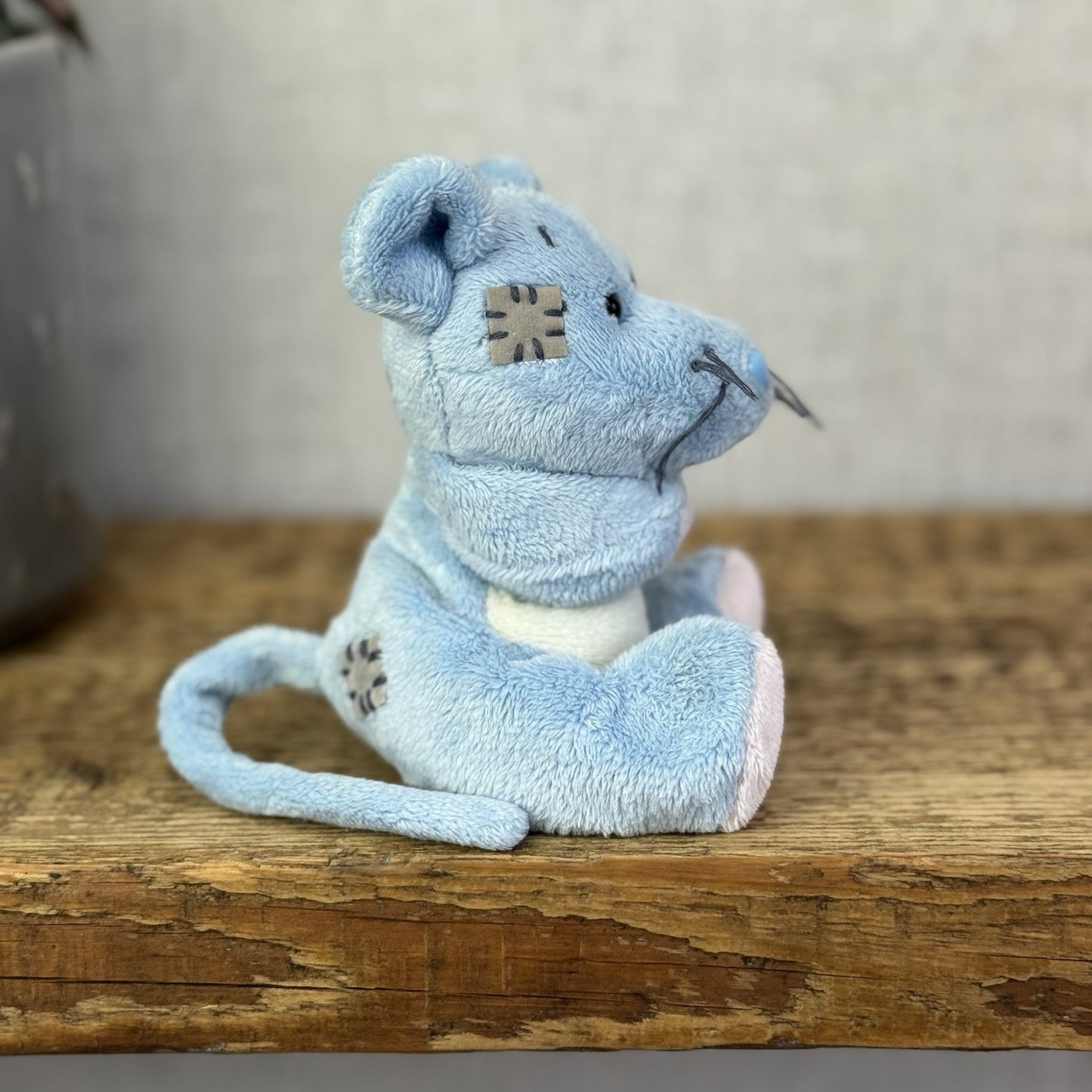 Blue Nose Friends Cheddar #65 - Mini Mouse Soft Toy Beanie Collectible Tags 5"
