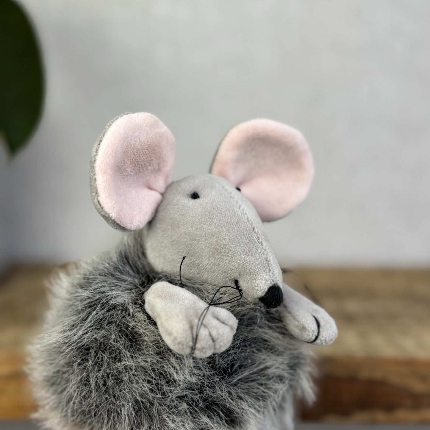 Jellycat Puffball Mouse - Fluffy Grey Ball Mouse Soft Toy Vintage Retired 5"