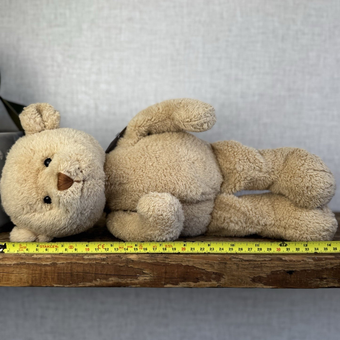 Barbara Bukowski Teddy Bear - Julian Lionheart Honey Beige Beanie Bear Retired