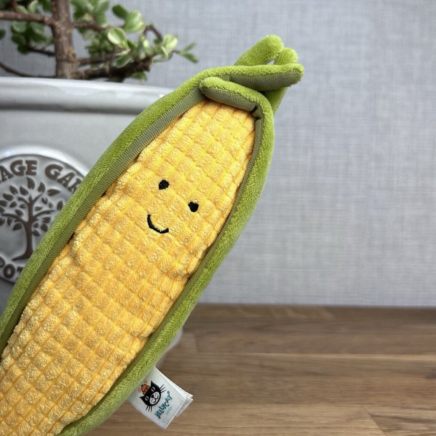 Jellycat Vivacious Vegetable Sweetcorn - Jellycat Corn On The Cob - Play Food 8"