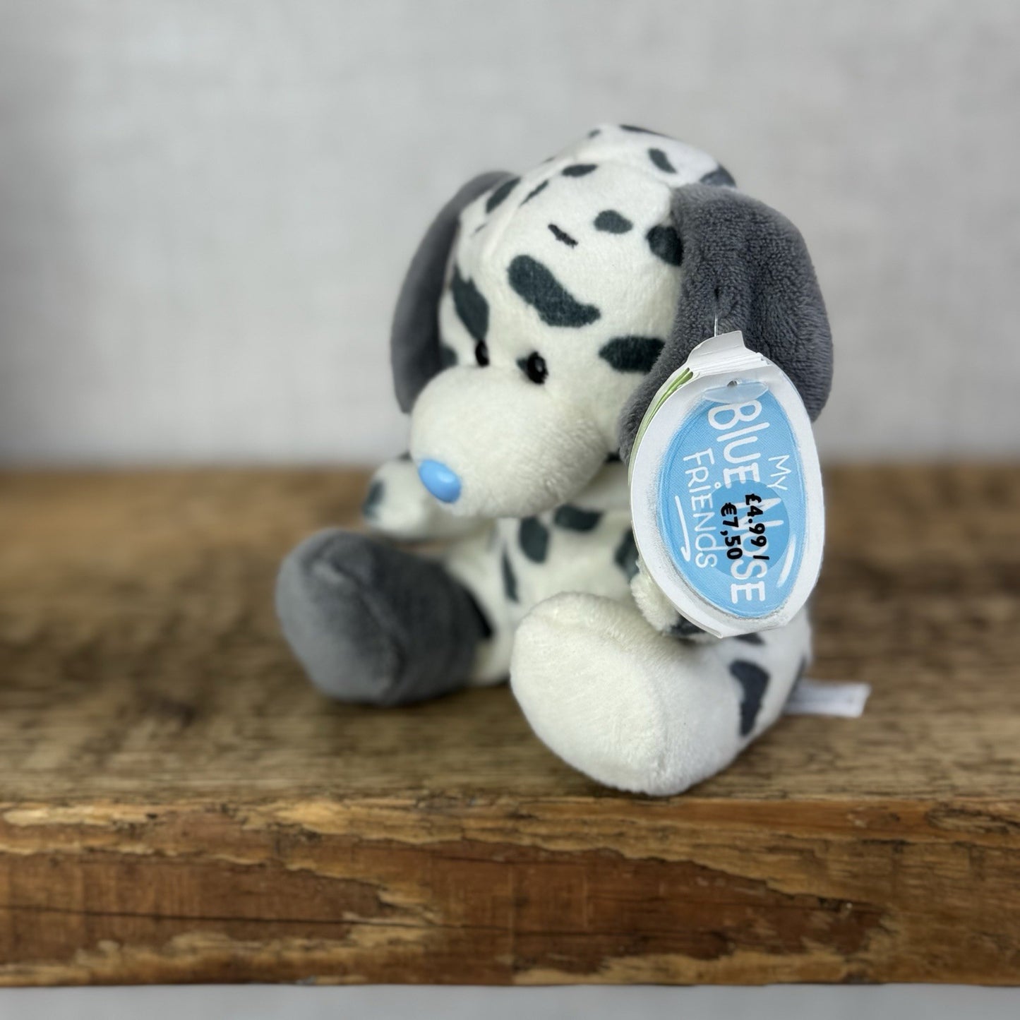 Blue Nose Friends Casey #2 - Mini Dalmatian Black/White Spotty Mini Beanie 5"