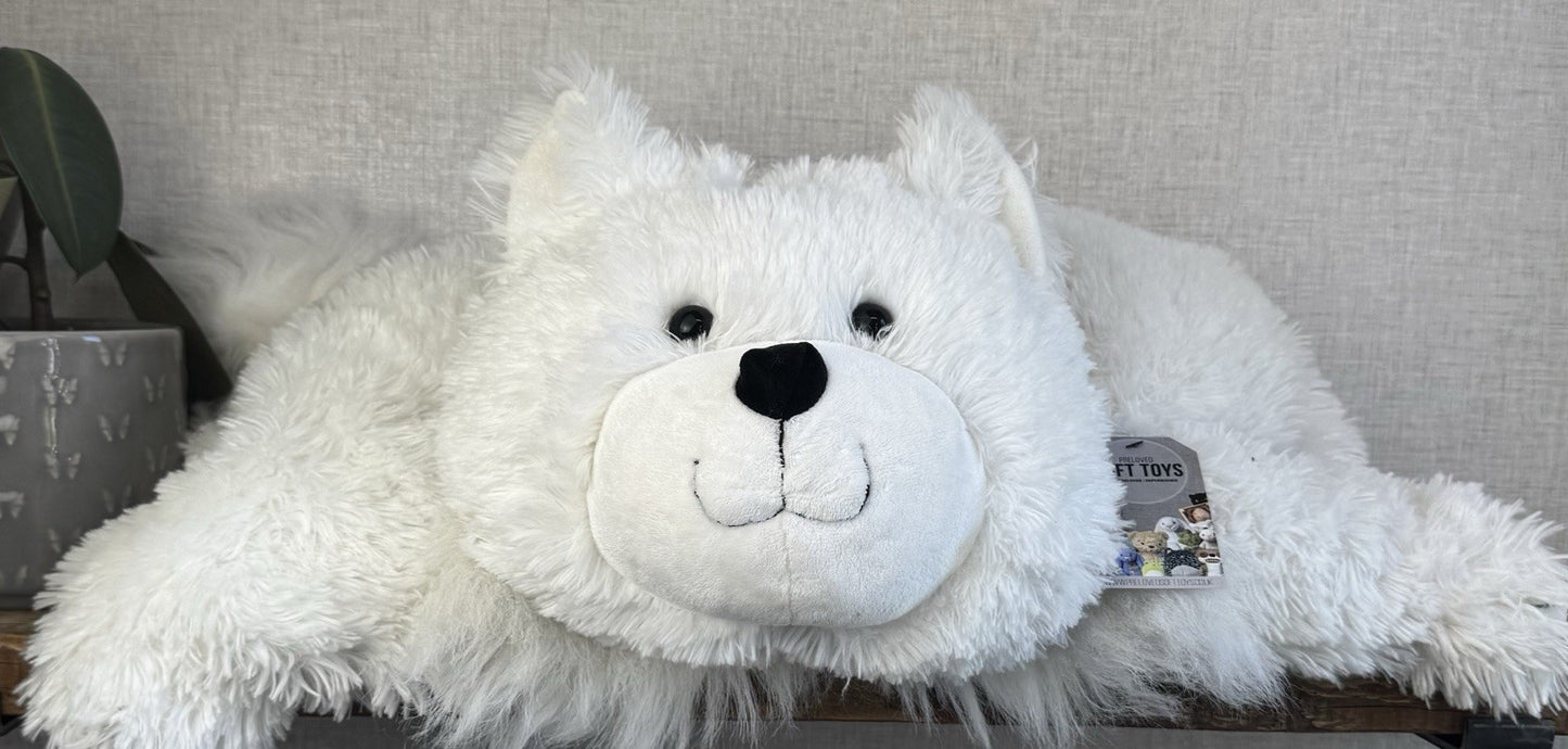 Huge Truffles White Cat - Little White Company/Jellycat Collab Large Cushion Cat
