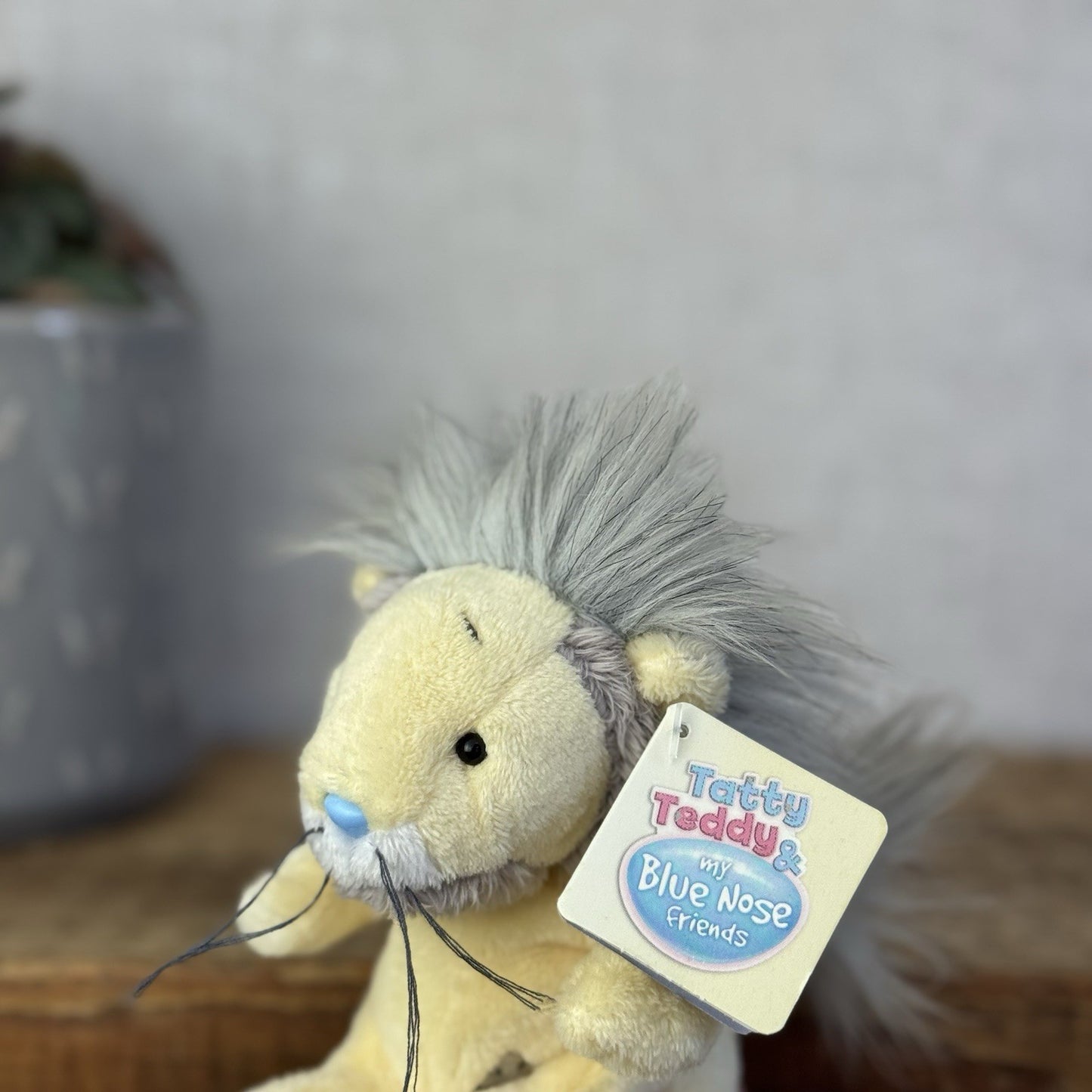 Blue Nose Friends Leboo The Masai Lion - Yellow Mini Lion With Tags Beanie 5”