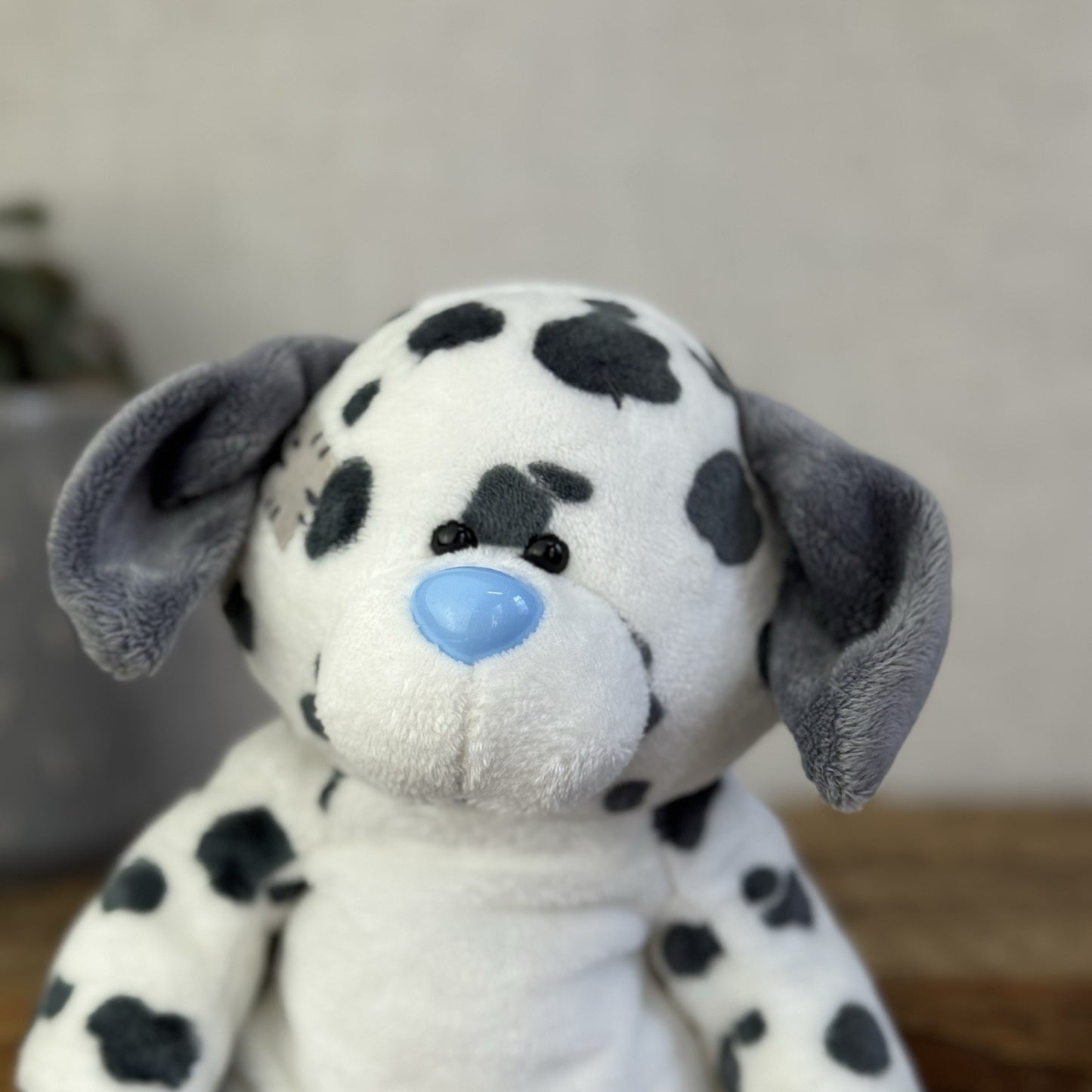 Blue Nose Friends Floppy Friends Splodge - Beanbag Puppy Dog Grey/White 11"