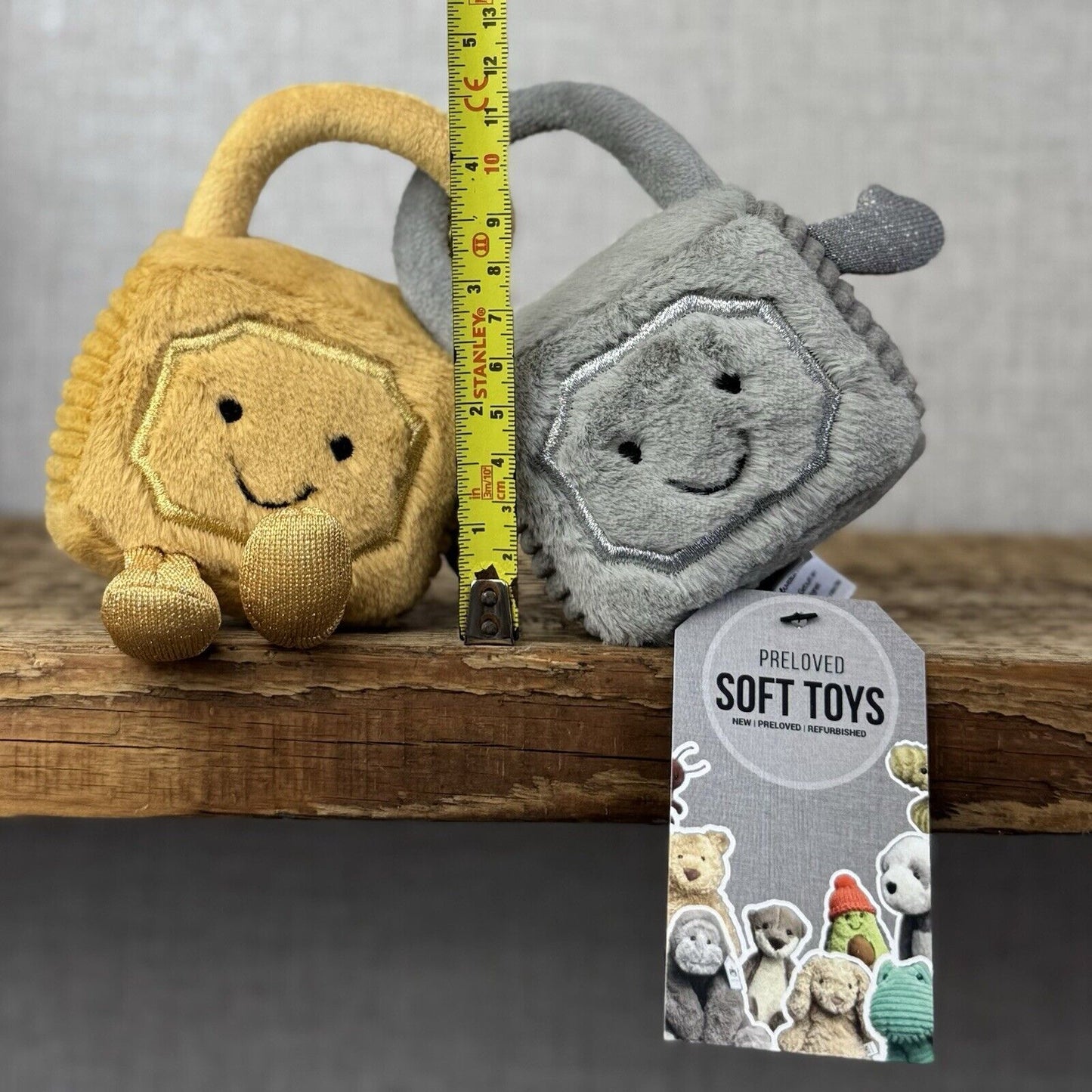 Jellycat Amuseable Love Locks - Padlocks Silver/Gold Beanie Plush 5"