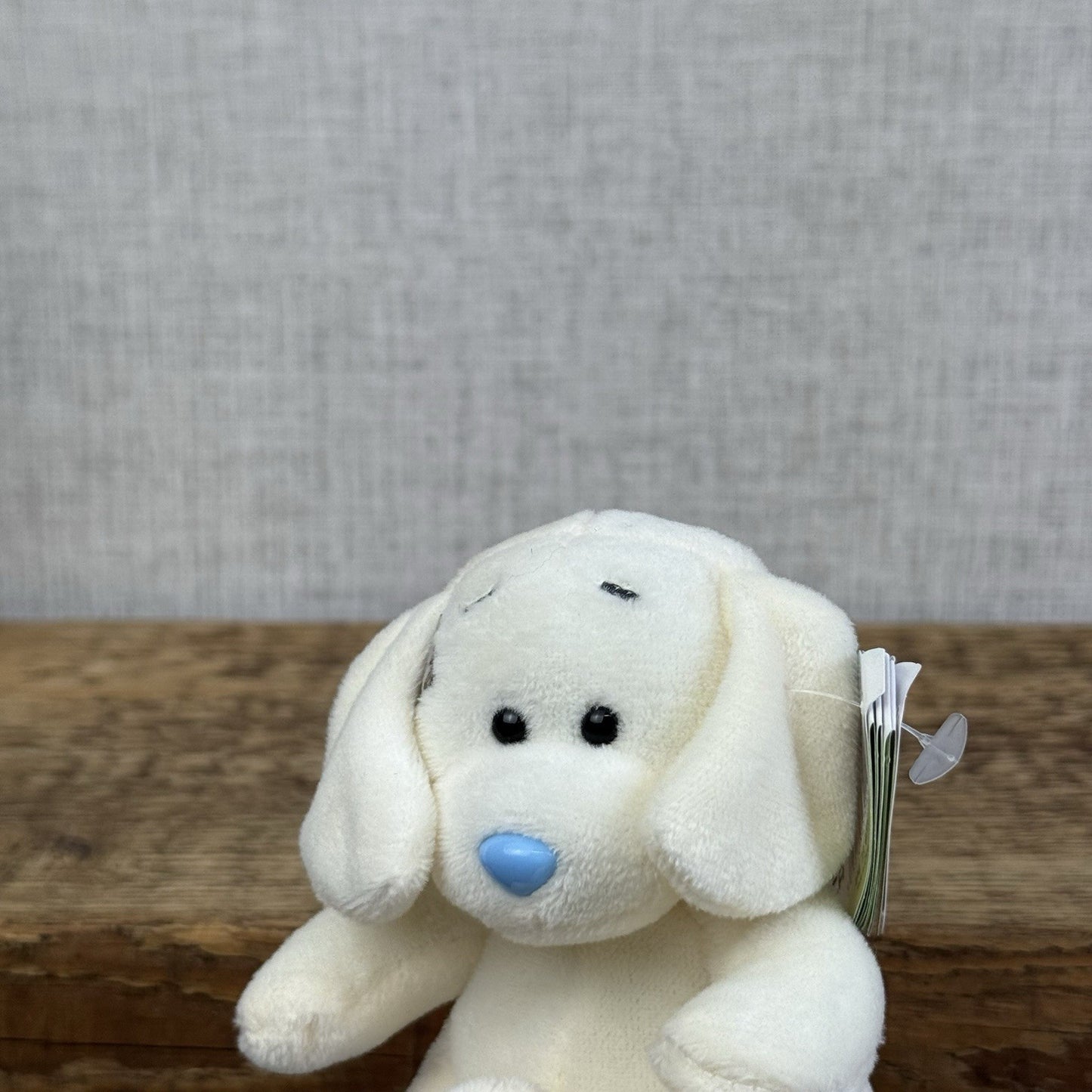 Blue Nose Friends Verity Dog #38 - Cream Mini Dog Plush Beanbag New With Tags